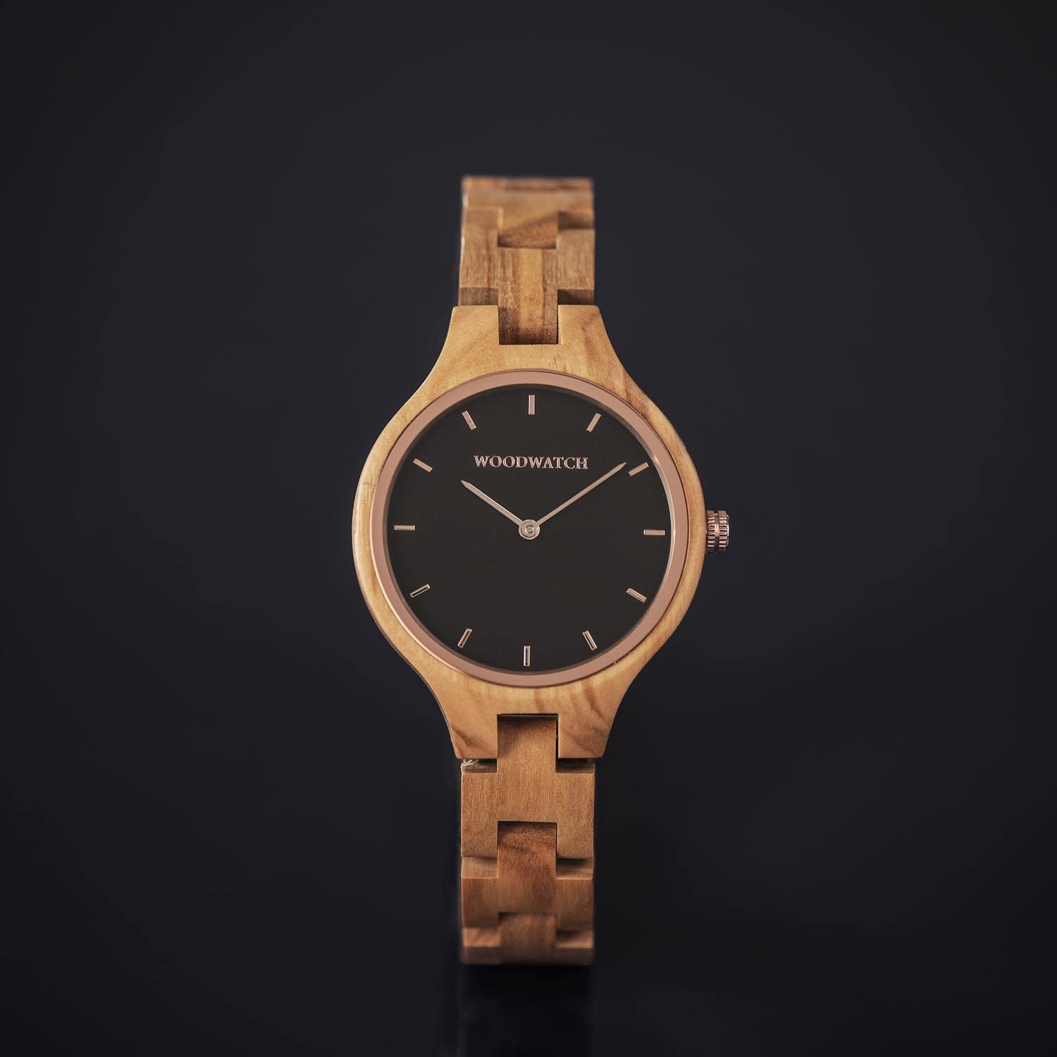 WoodWatch Classic Northern Sky orologio legno uomo ulivo 40mm