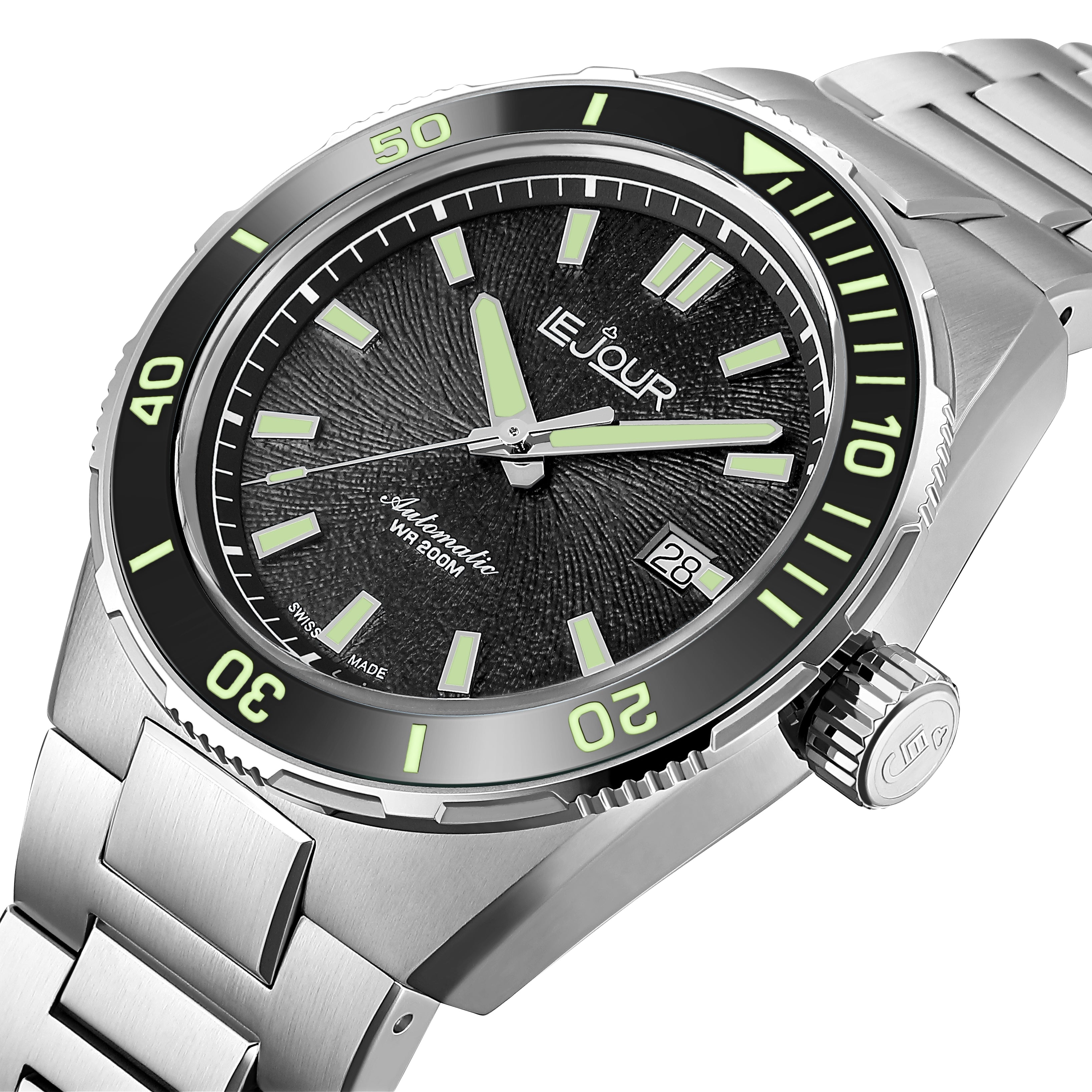 LeJour Coral Diver LJ-CD-001 orologio automatico nero