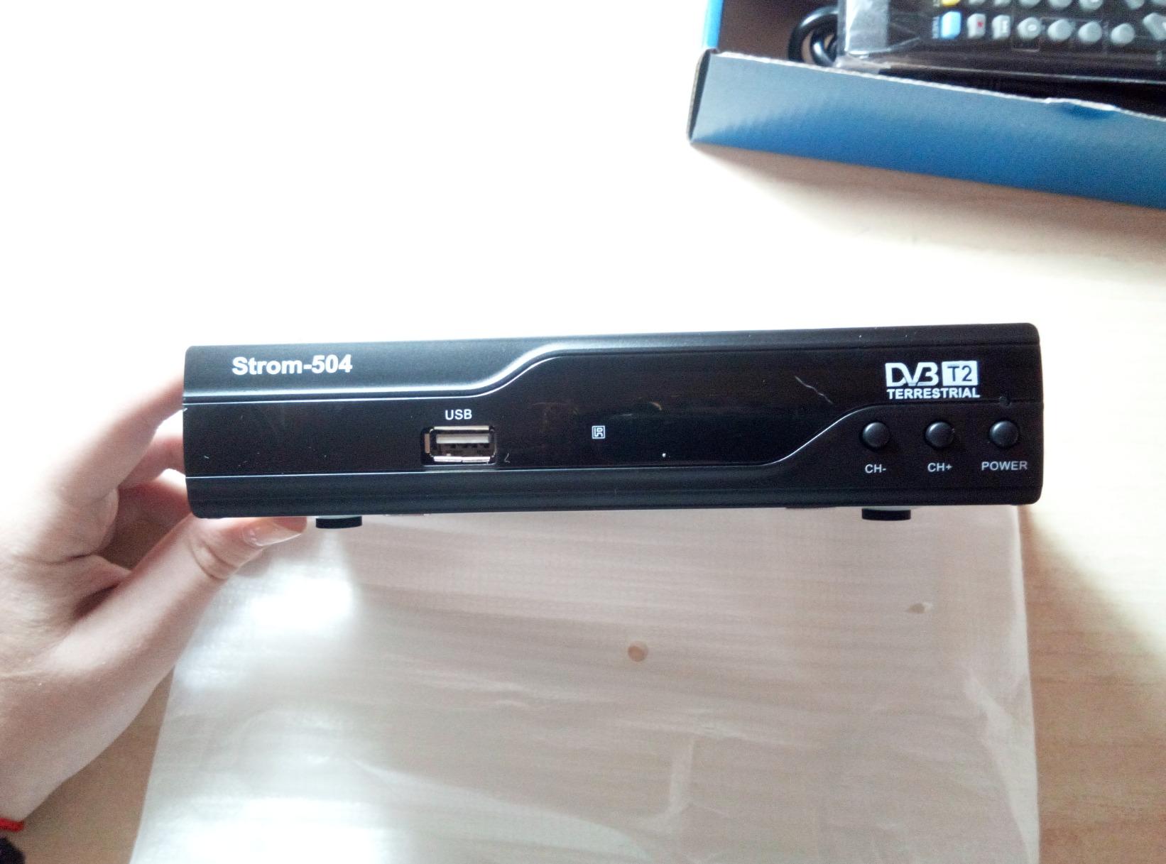 Strom 504 A+ decoder digitale terrestre DVB-T2 nero