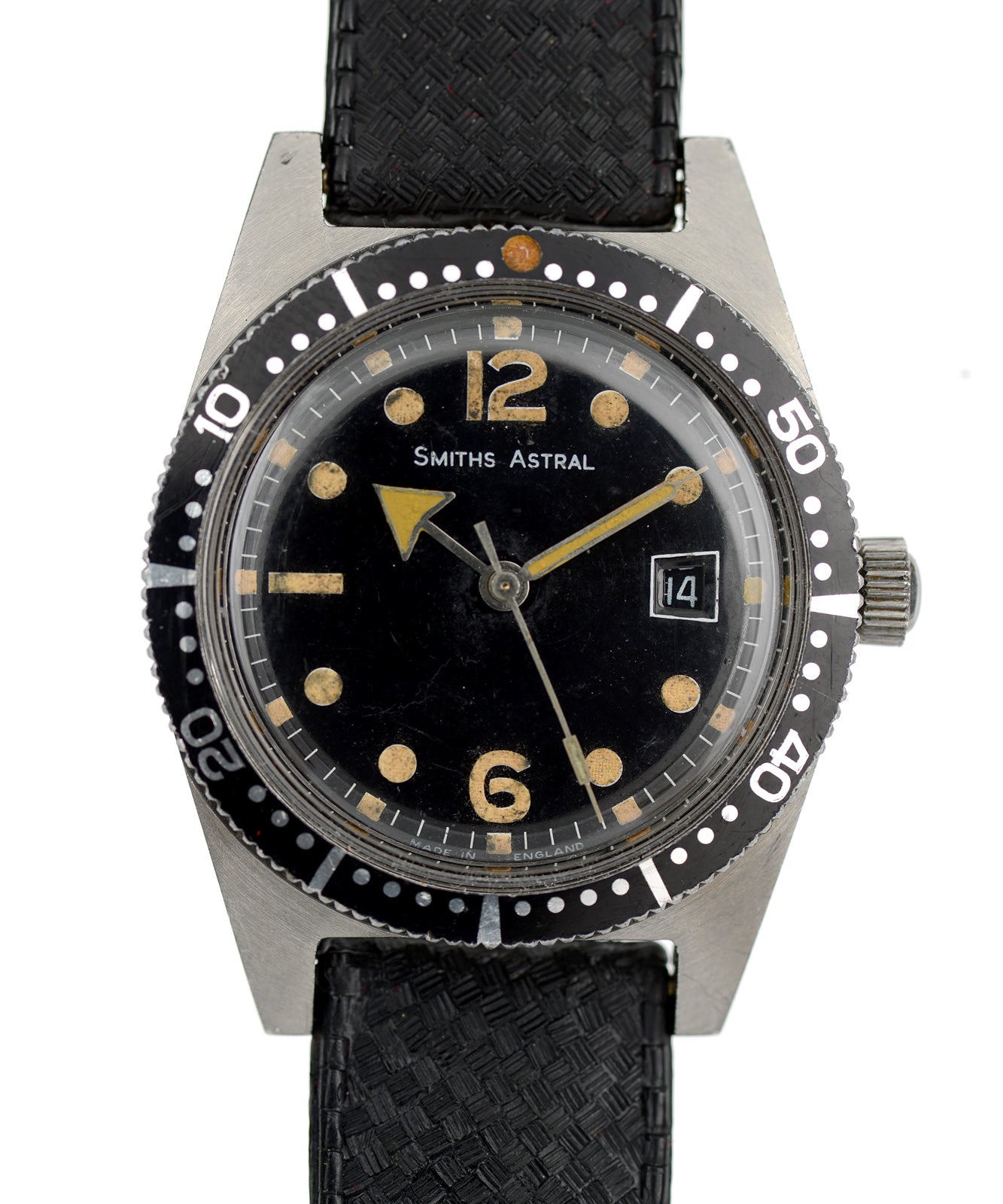 Smiths Astral orologio diver 38mm acciaio 1968