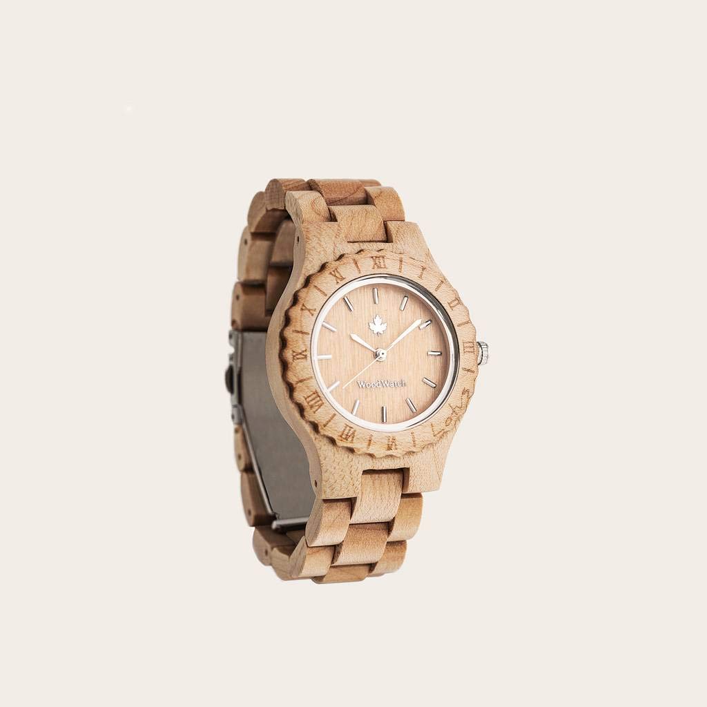 Woodwatch Flora Lotus Maple orologio in legno donna antispruzzo