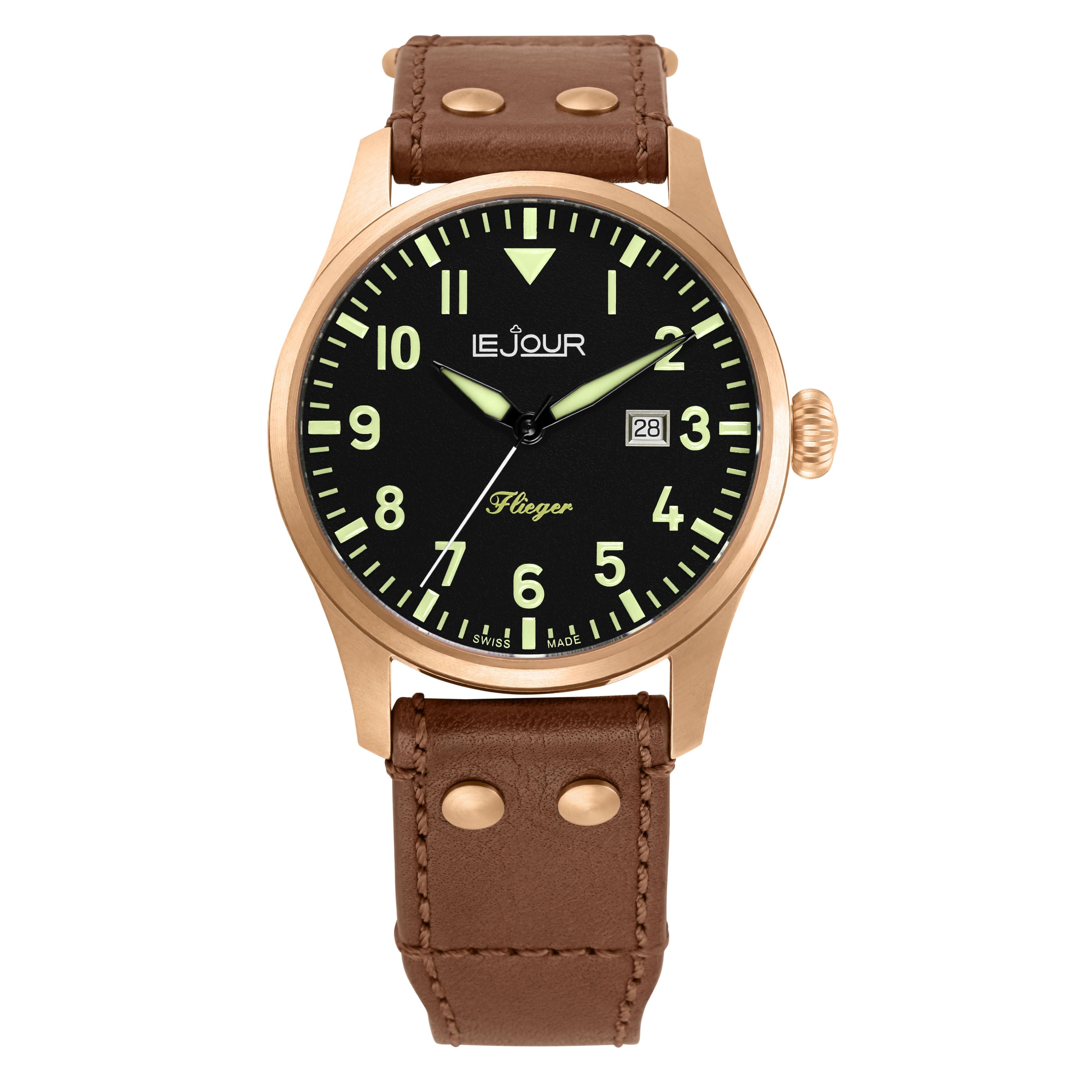 LeJour Flieger Bronze LJ-FL-001 orologio bronzo 45mm automatico
