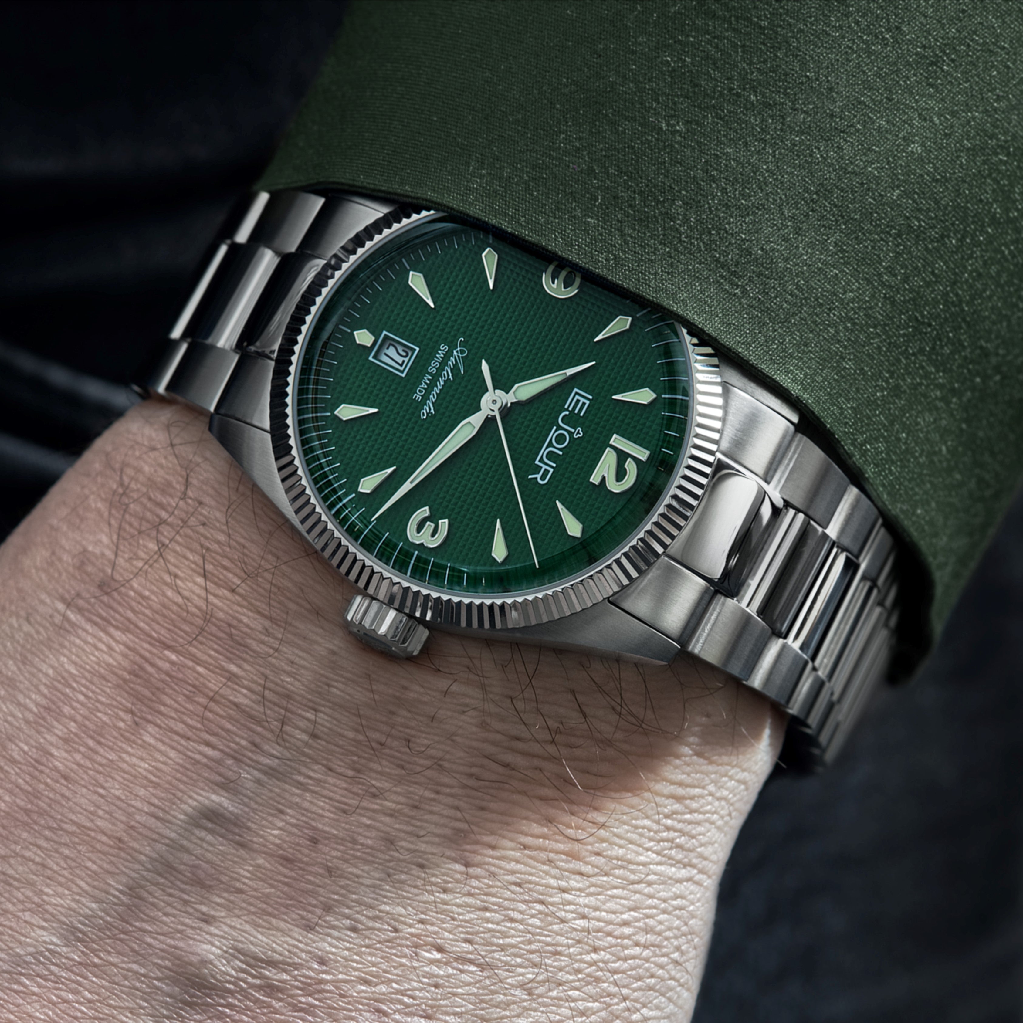 LeJour Brooklyn LJ-BR-003 orologio verde automatico
