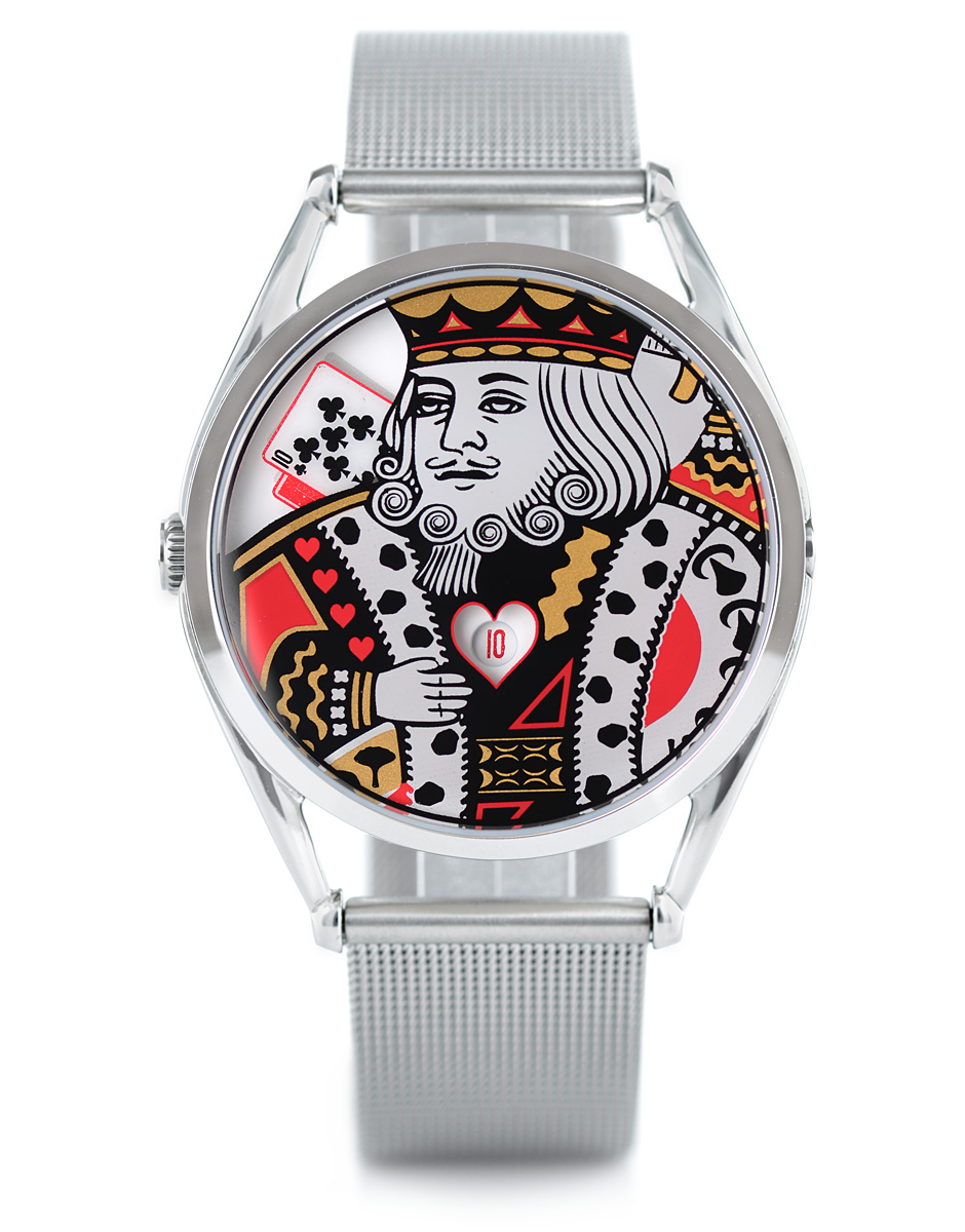 Mr Jones King orologio carte da gioco Re di Cuori