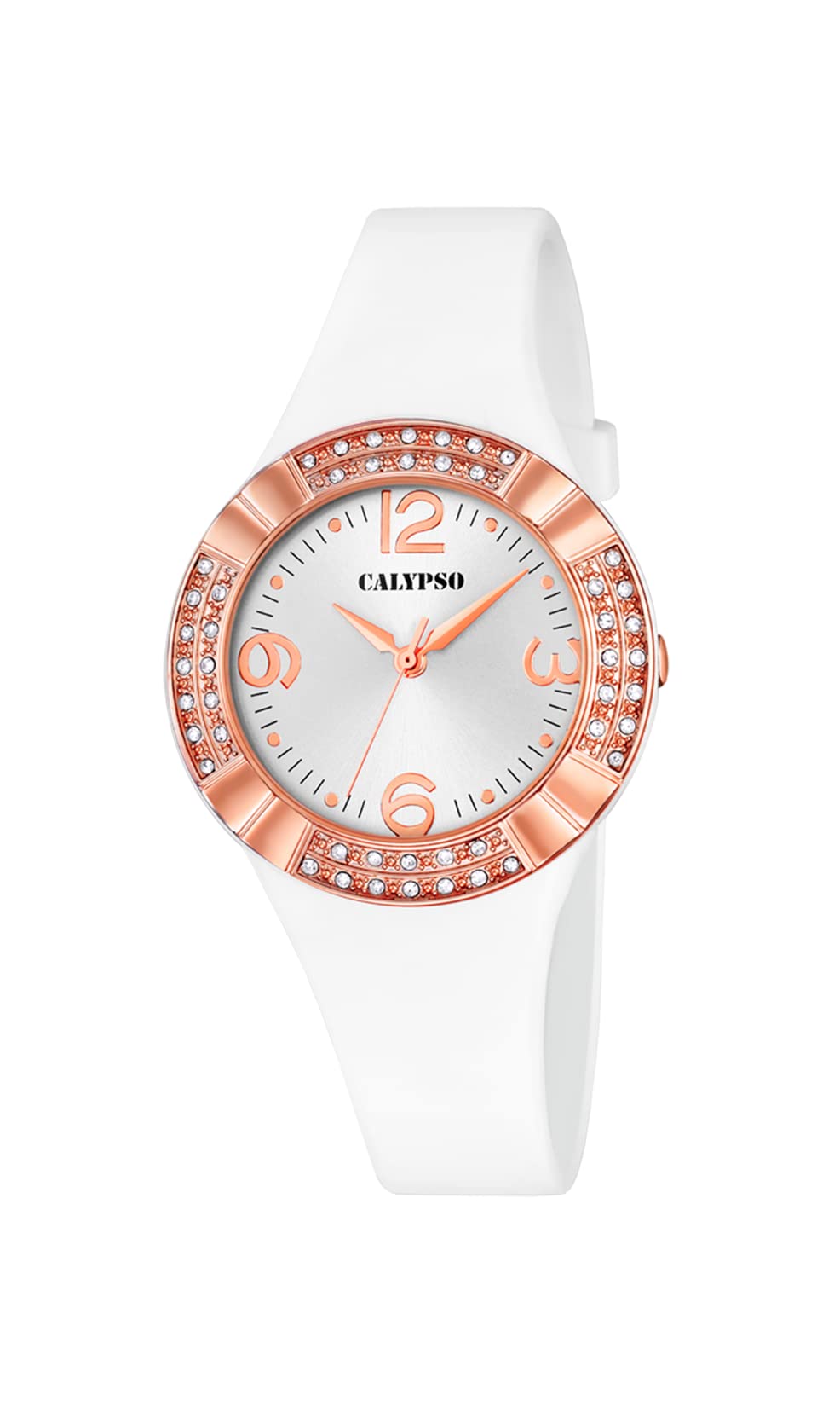 Calypso Basic orologio donna gomma bianco 10 ATM
