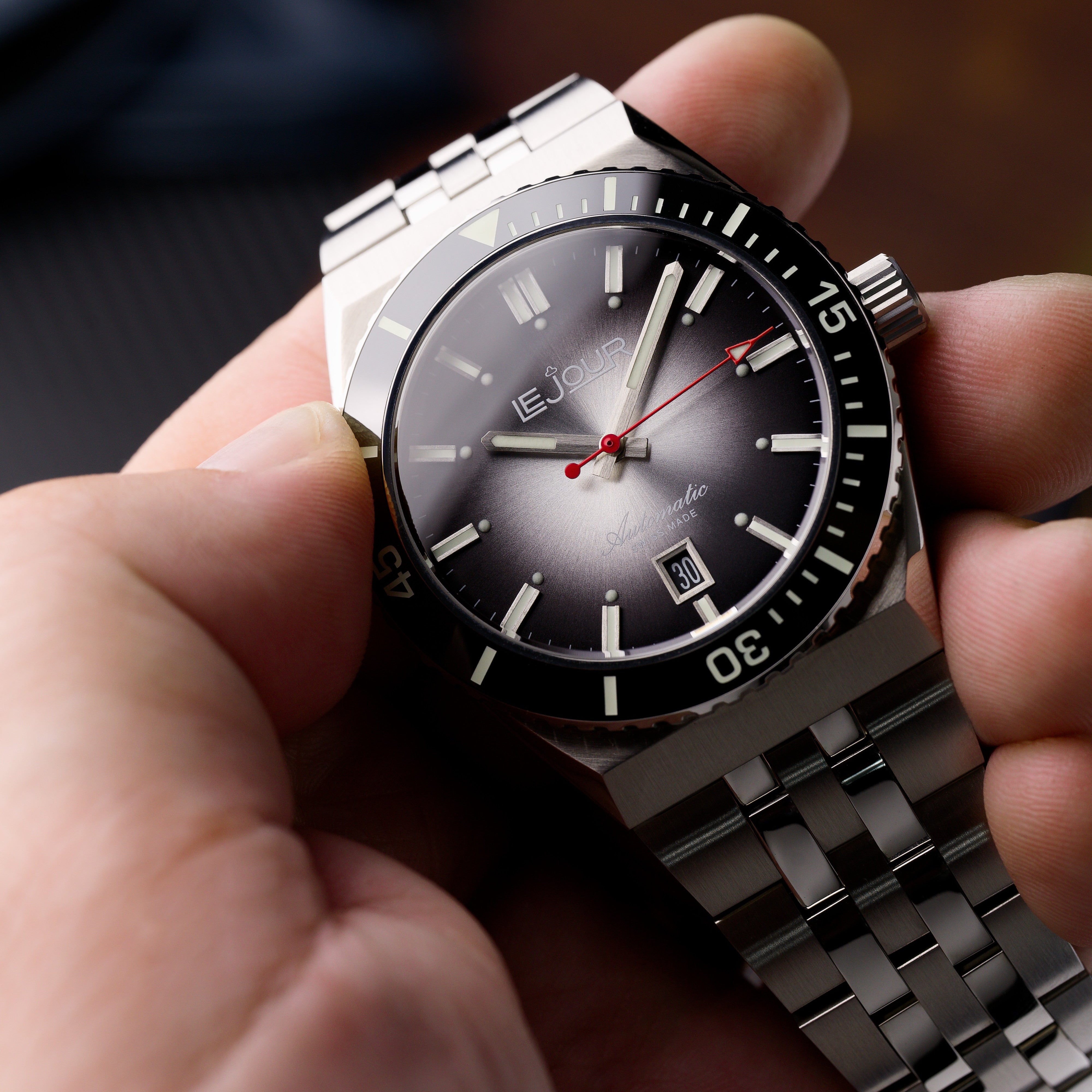 LeJour Delmare LJ-DM-001 orologio diver 41mm nero