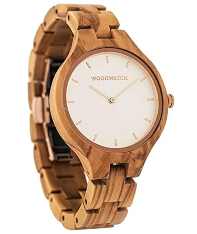 WoodWatch Nordic Rose orologio donna legno ulivo