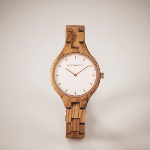 WoodWatch Nordic Rose orologio donna legno ulivo