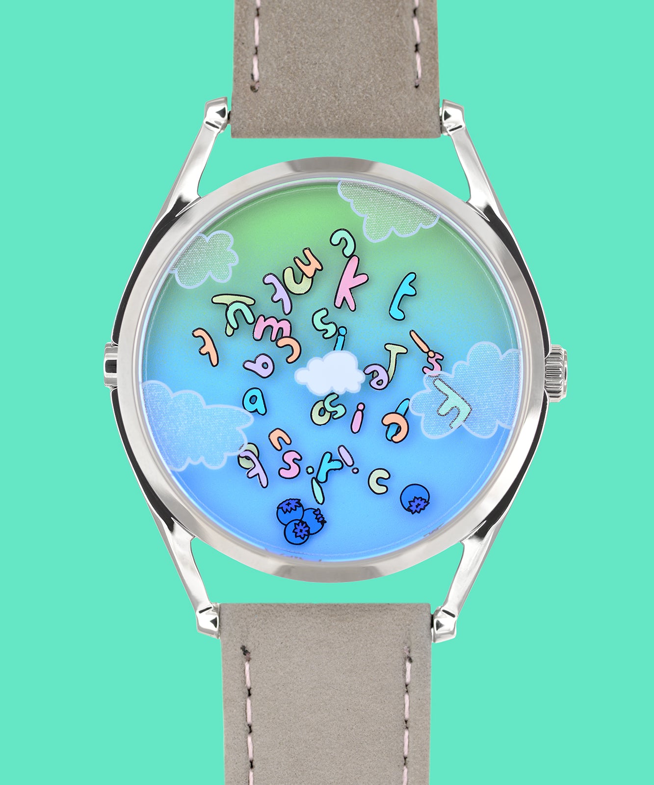 Mr Jones Watches Blueberry Late Remixed orologio minimal
