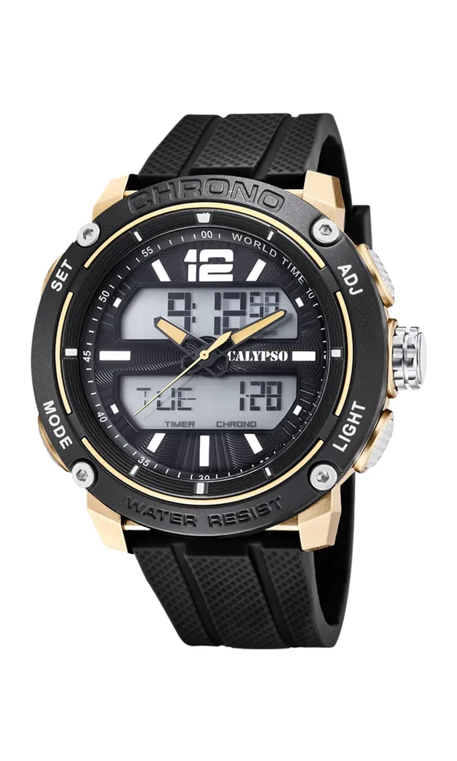 Calypso Urban Digital K5796/3 orologio uomo nero 52 mm