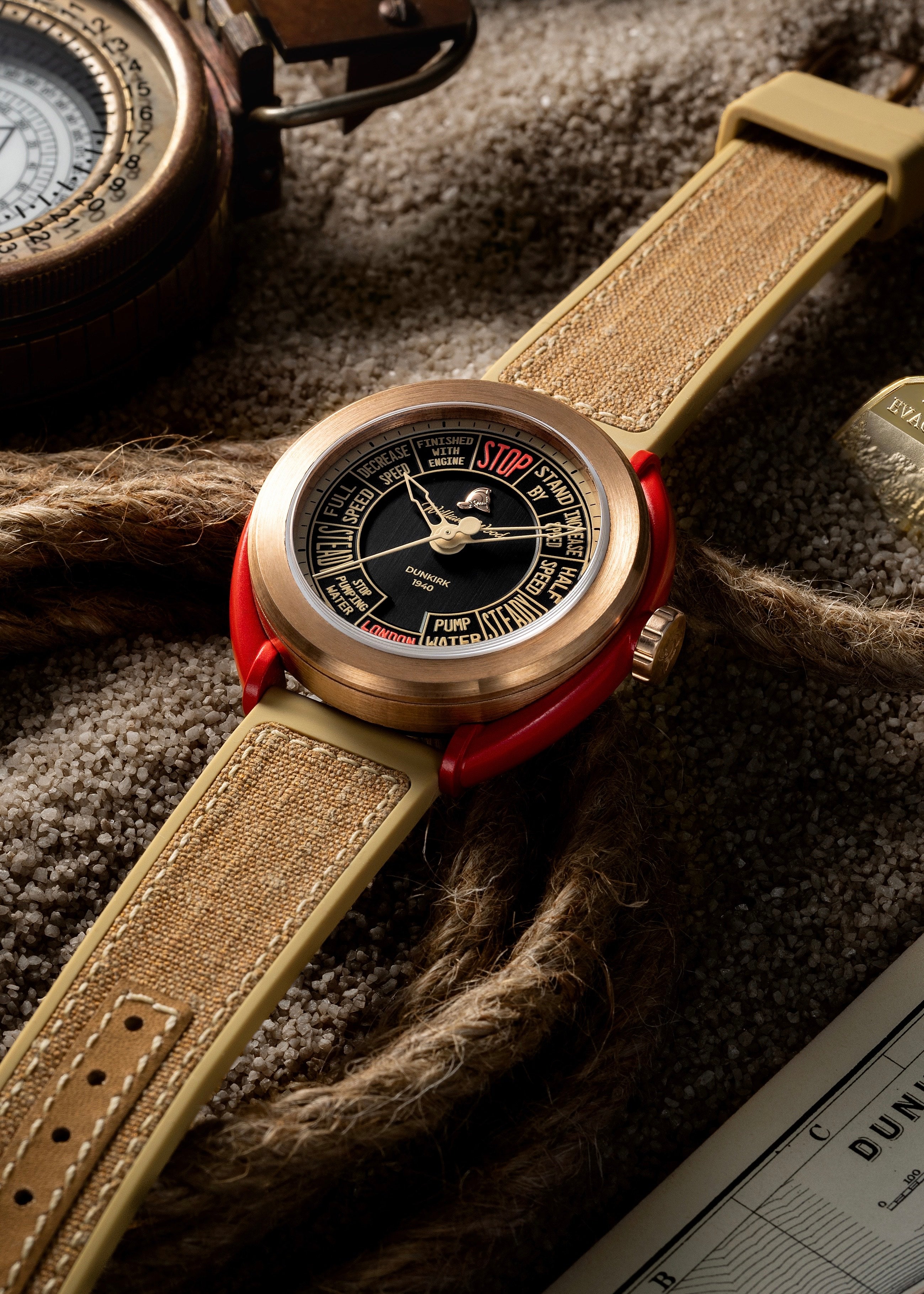 William Wood Dunkirk Orologio Bronzo 42mm Fire Gear