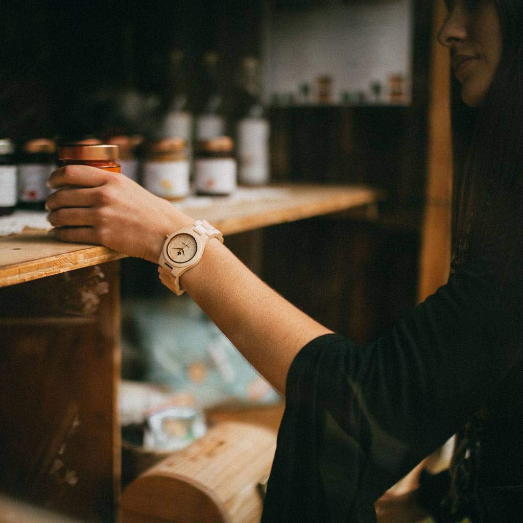 Woodwatch CLASSIC Maple Rosegold orologio donna legno