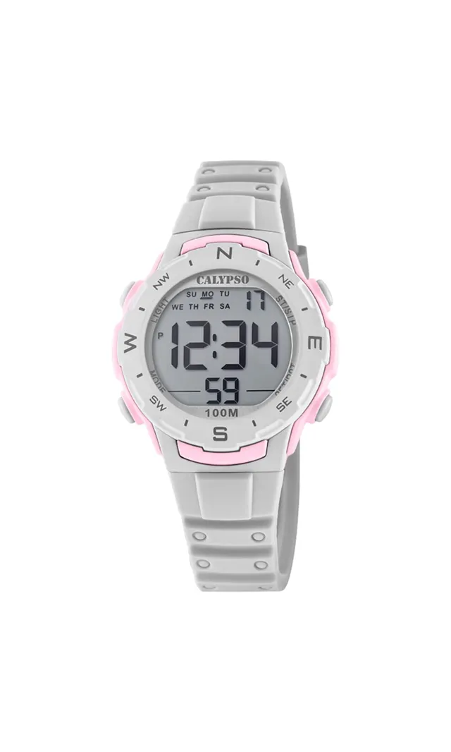 Calypso Digital Crush orologio digitale grigio gomma bimbo