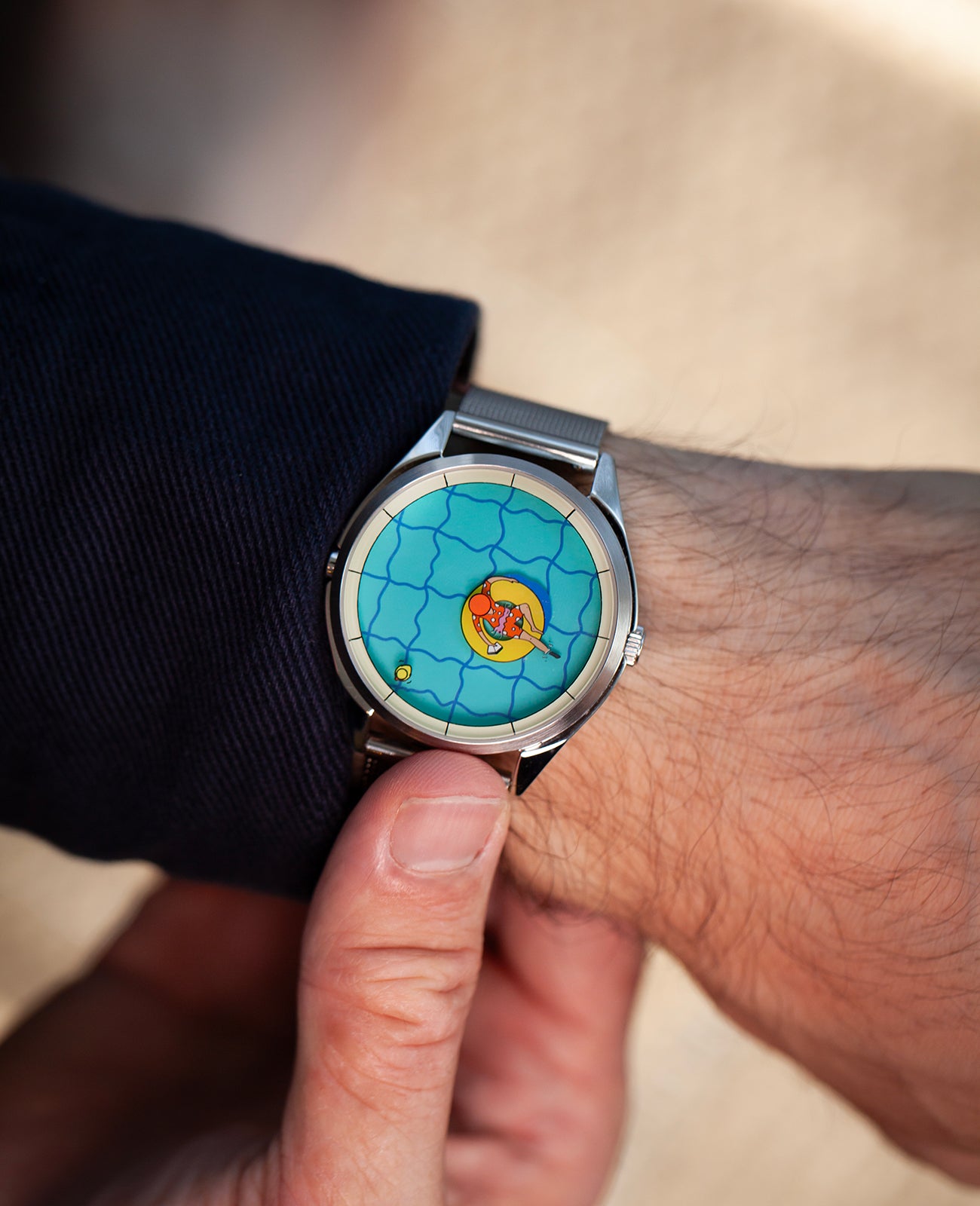 Mr Jones A Perfectly Useless Afternoon orologio 37 mm argento