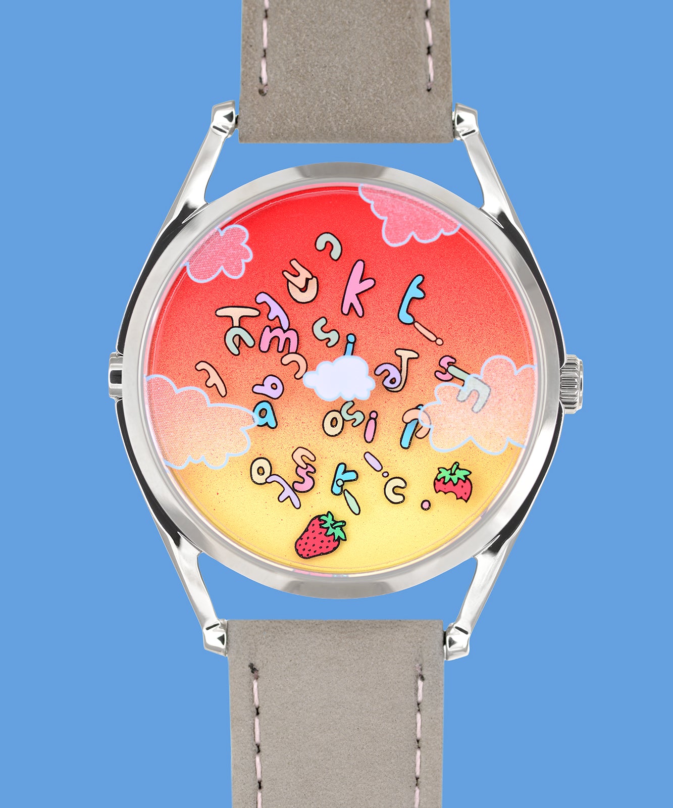 Mr Jones Watches Remixed Berry Late Again! orologio da polso design