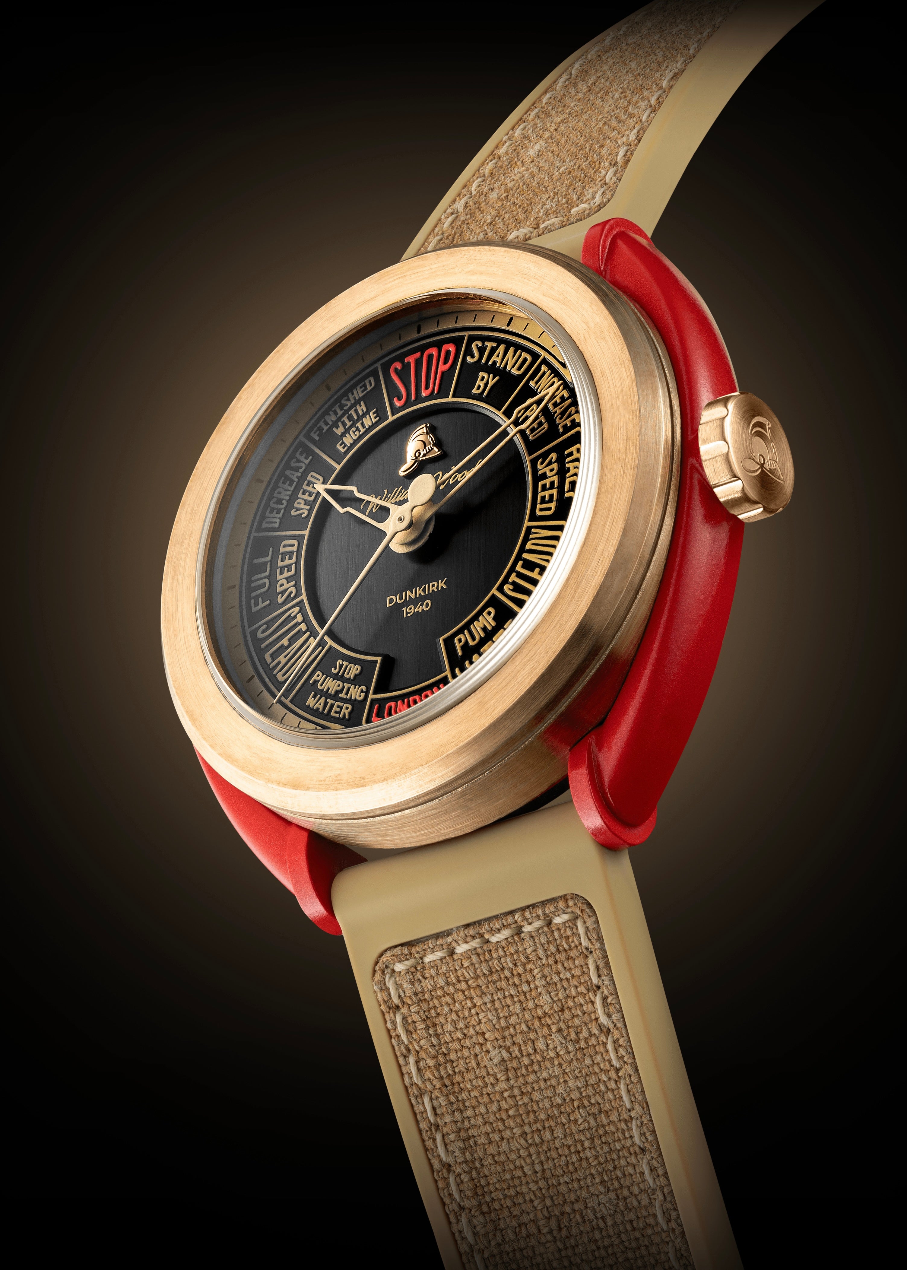 William Wood Dunkirk Orologio Bronzo 42mm Fire Gear