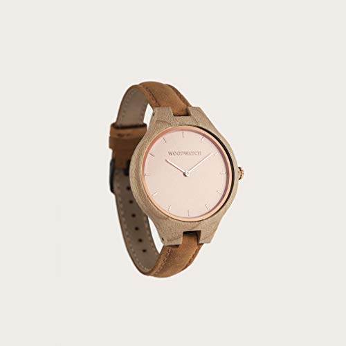 WoodWatch Classic Rose Ocean Amber orologio oro rosa