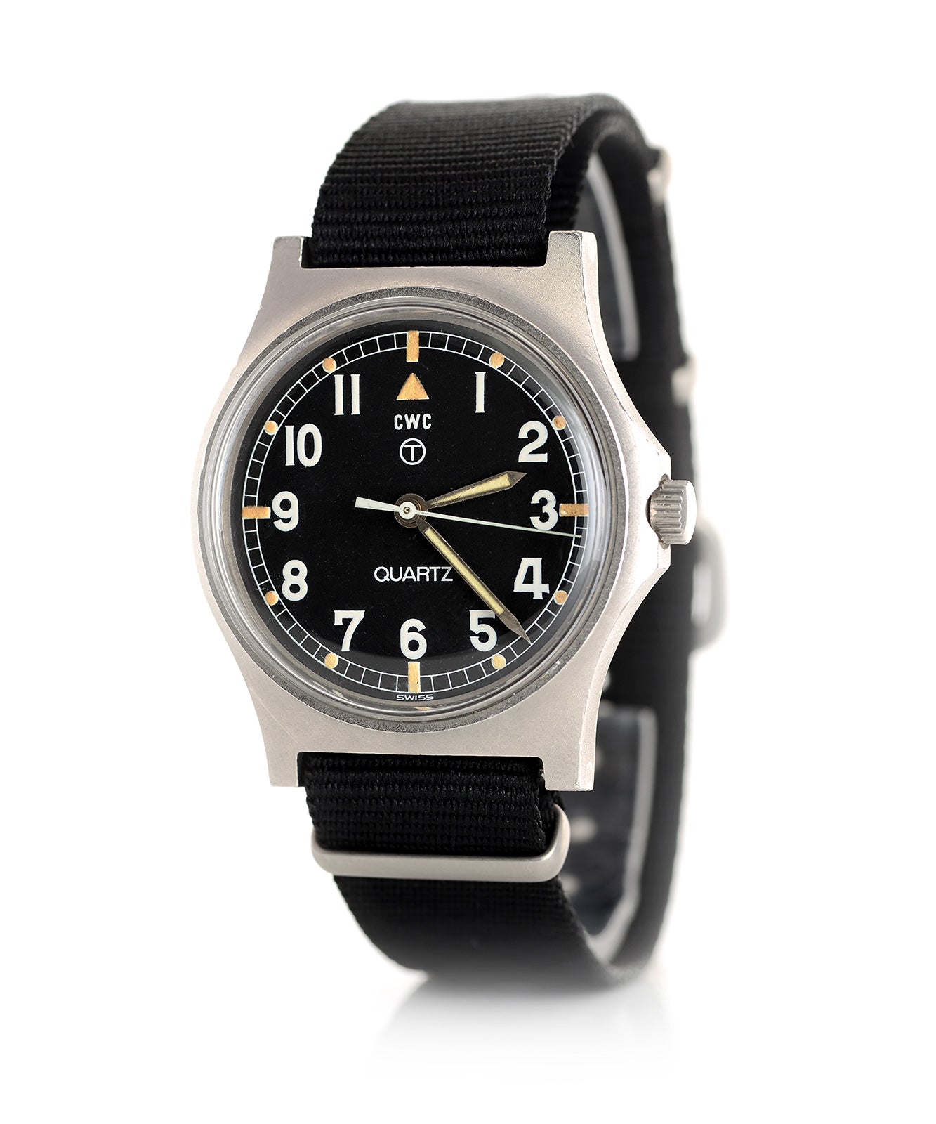 CWC G10 Fat Boy 1980 orologio quarzo 35mm acciaio