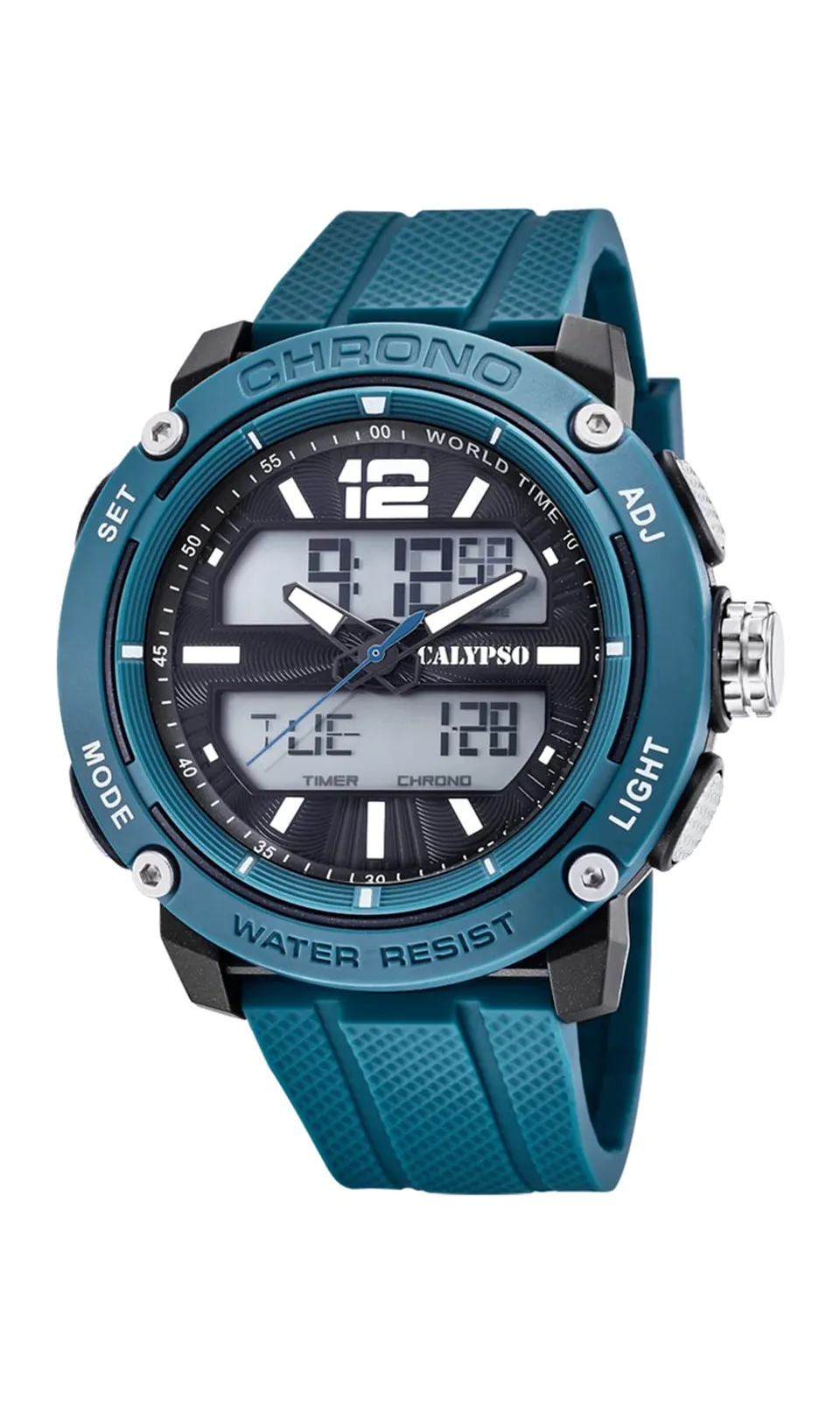 Calypso Urban Digital K5796/2 orologio uomo nero blu 52 mm