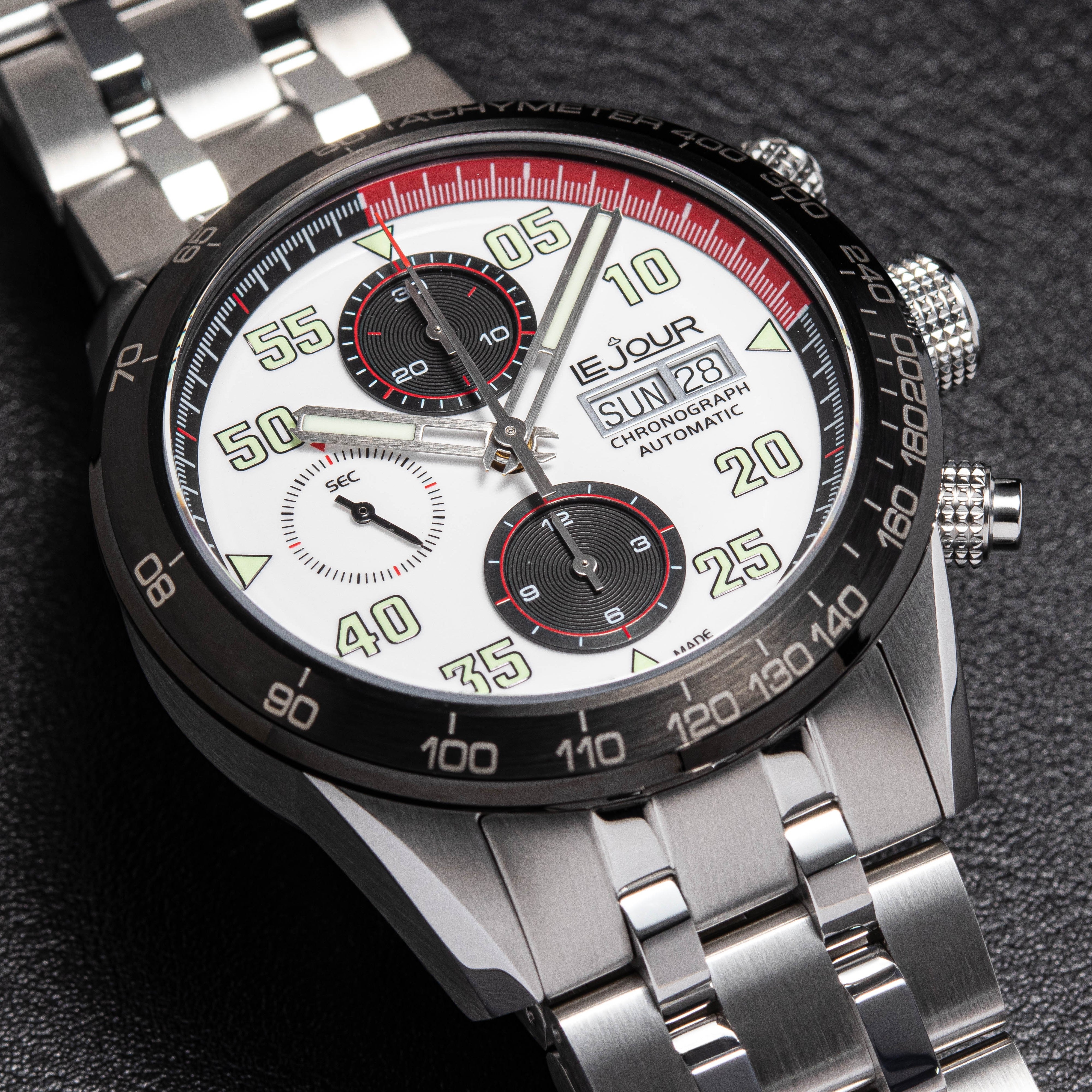 LeJour RD Chrono LJ-RD-006 orologio cronografo bianco 42 mm