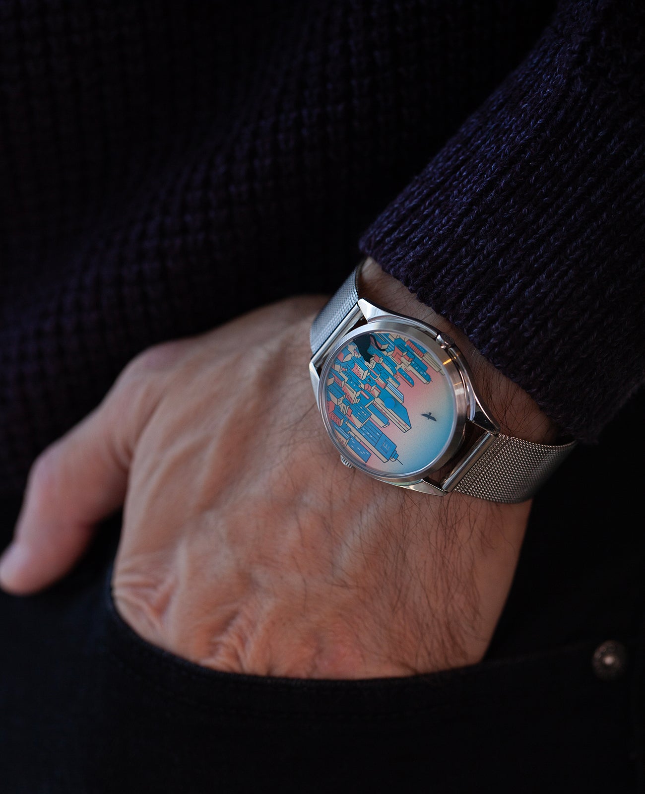Mr Jones Tadaima orologio automatico argento 37mm