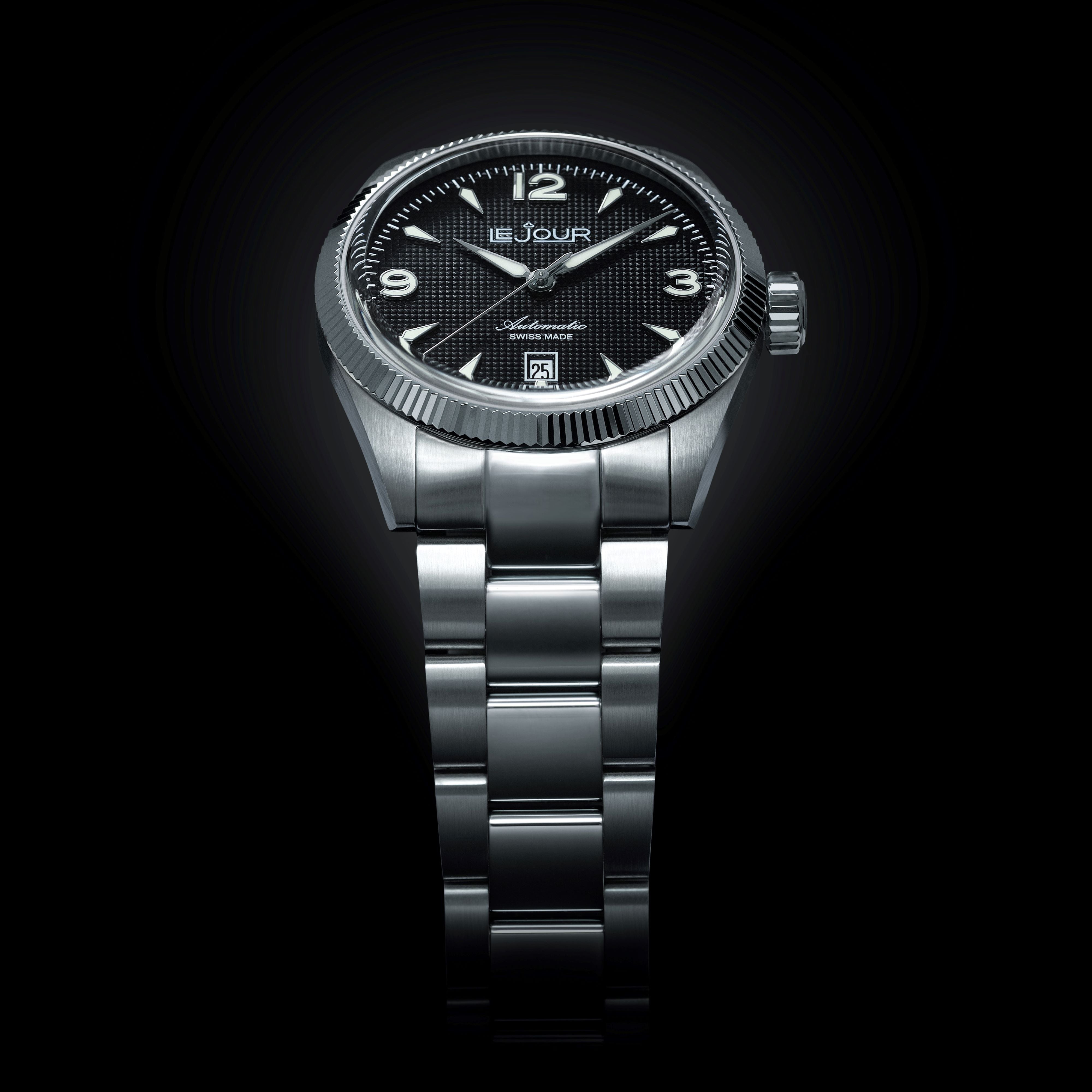 LeJour Brooklyn LJ-BR-001 orologio automatico nero 40mm