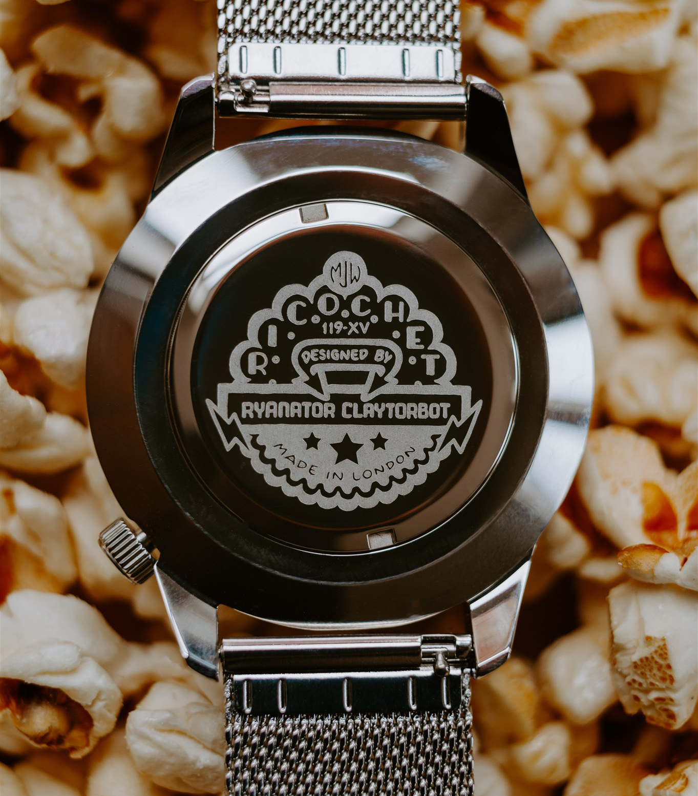 Mr Jones Ricochet XL orologio meccanico 45 mm argento