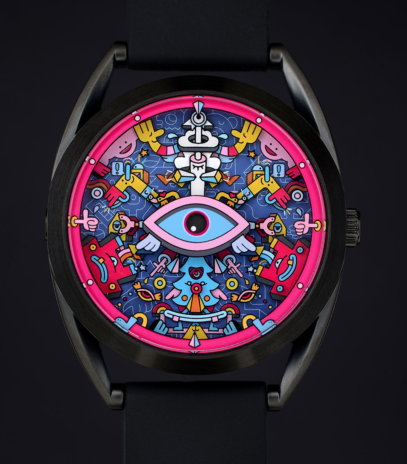 Mr Jones Watches Khaosify orologio 37mm nero quarzo svizzero