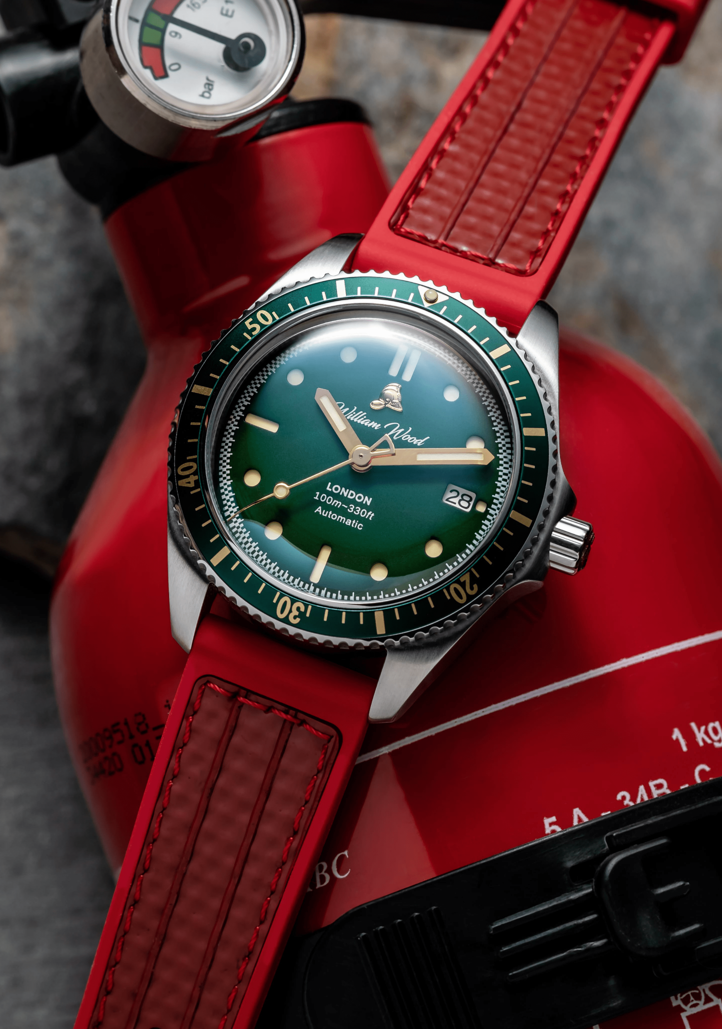 William Wood Valiant The Green Watch orologio verde automatico