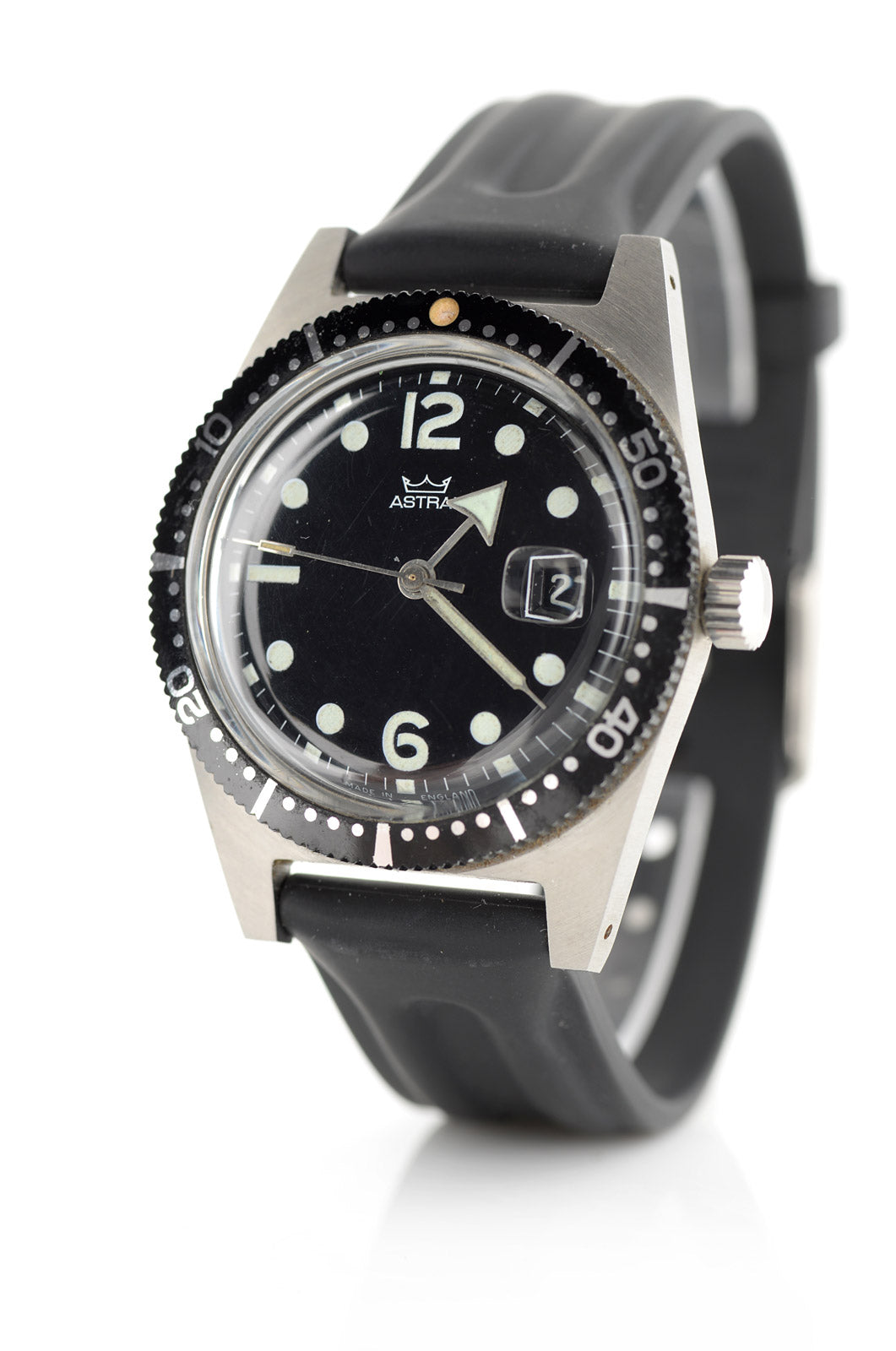 Smiths Diver 1969 orologio subacqueo acciaio 38mm gomma