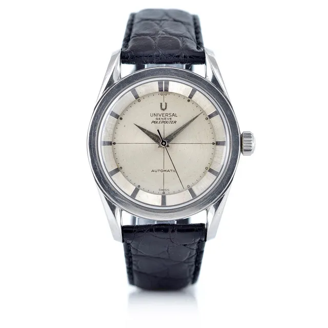 Universal Geneve Polerouter 1964 orologio automatico acciaio