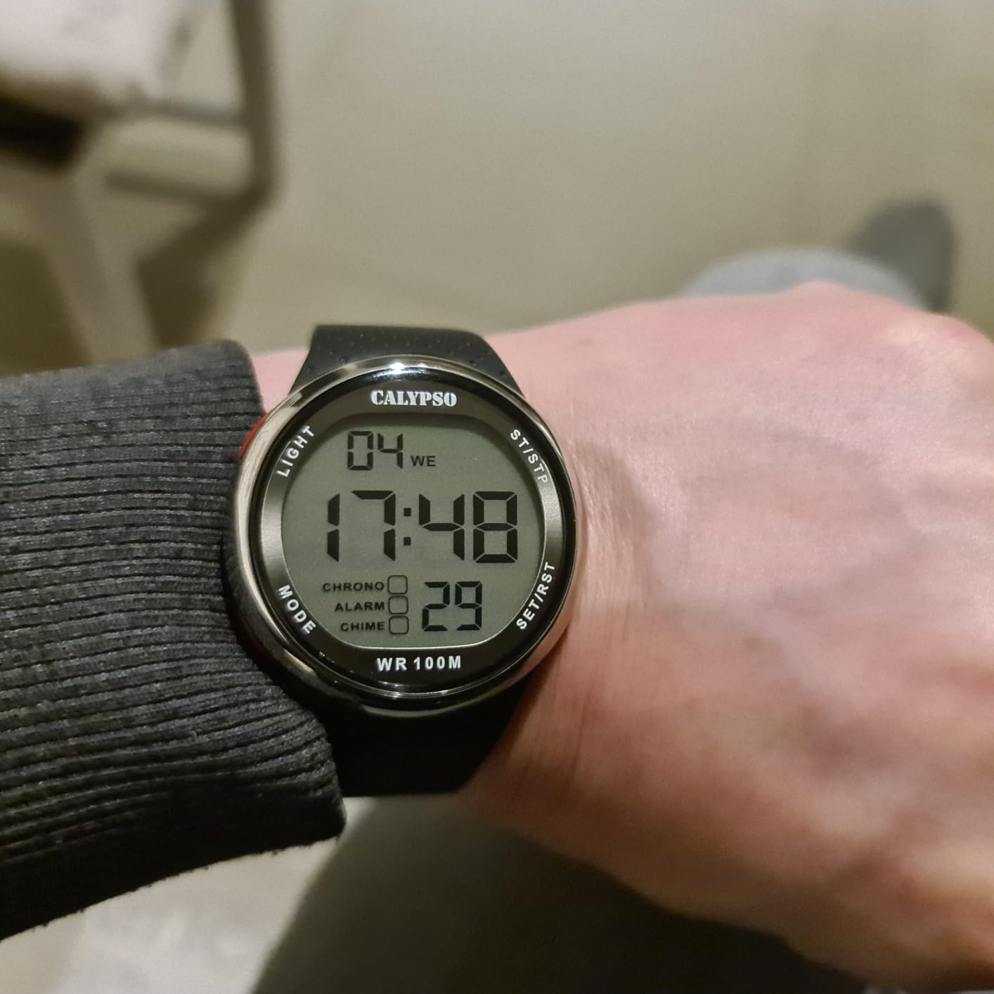 Calypso Urban Digital orologio uomo nero dual time 10 bar