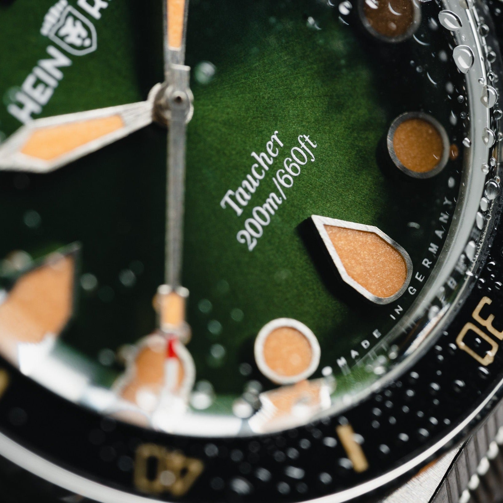 Heinrich Taucher orologio automatico verde 41 mm