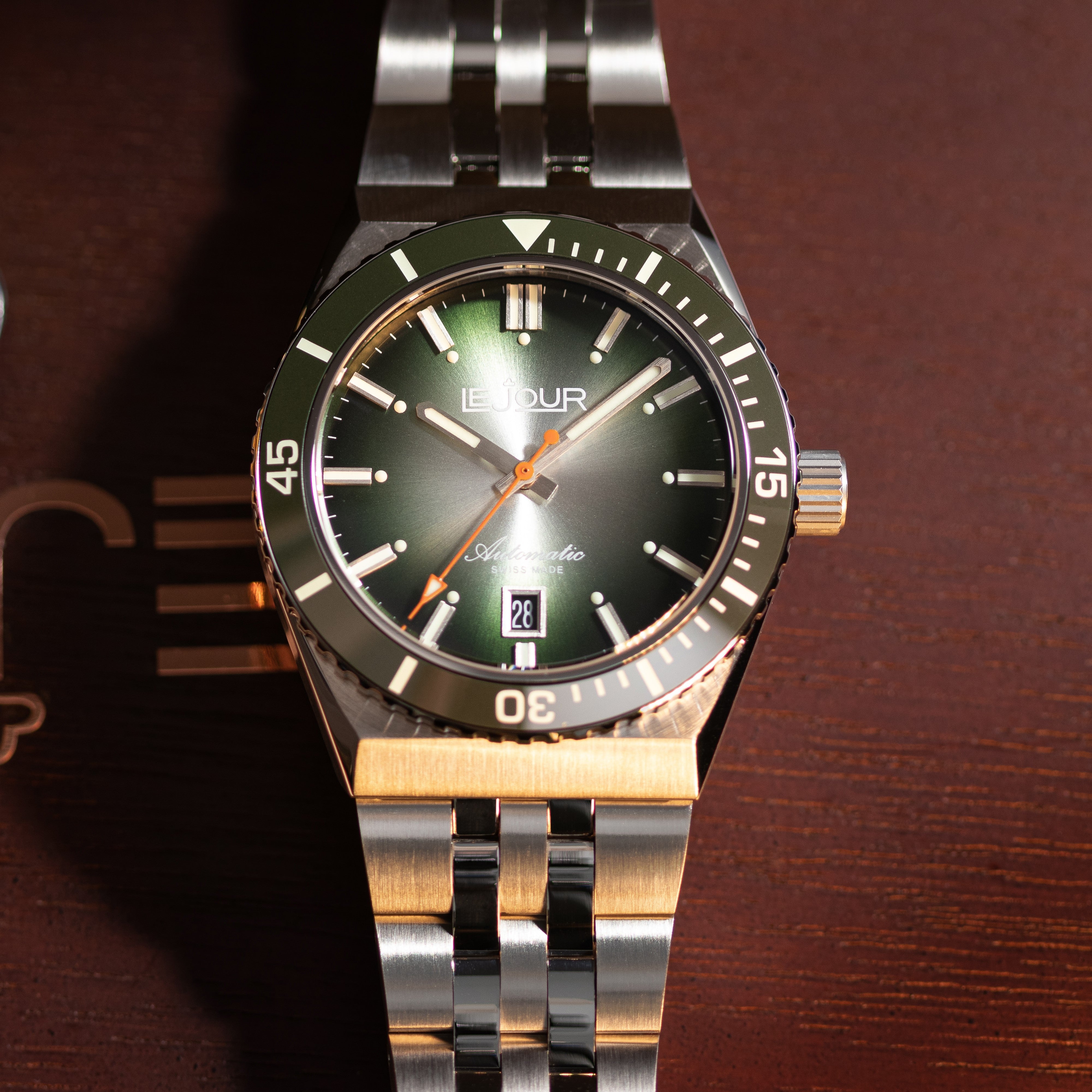 LeJour Delmare LJ-DM-002 orologio verde automatico