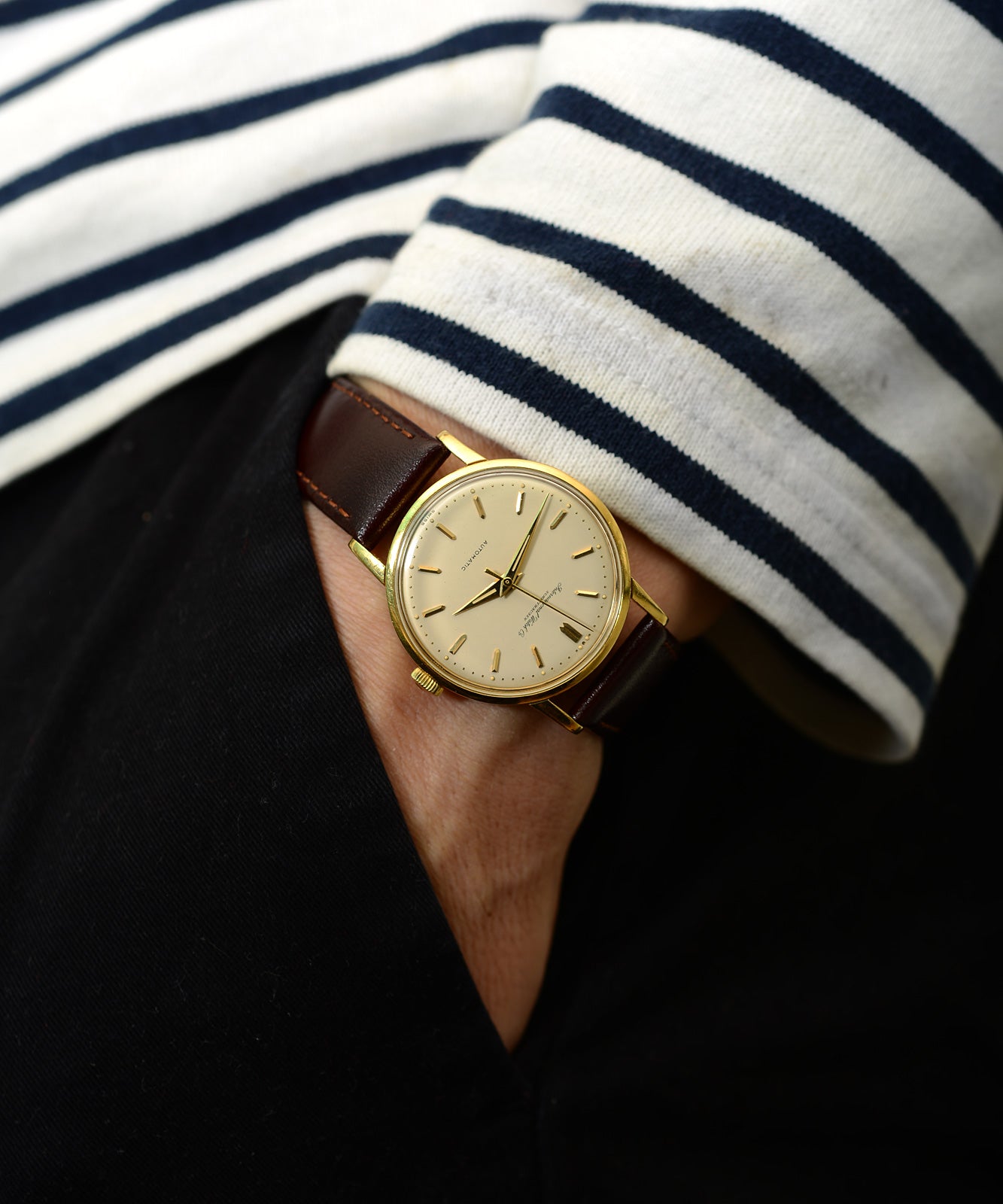 IWC Automatic 1959 orologio vintage oro champagne