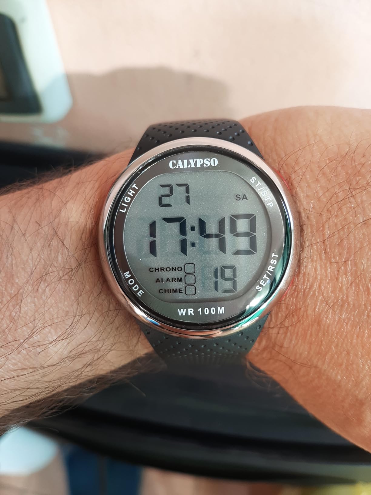 Calypso Urban Digital orologio uomo nero dual time 10 bar