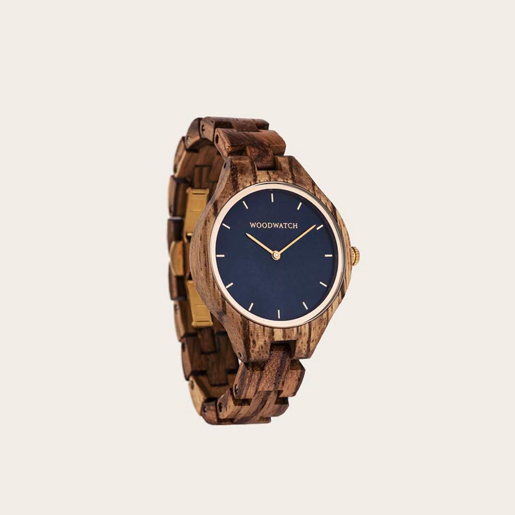 WoodWatch Classic Golden Sky orologio legno ulivo minimal