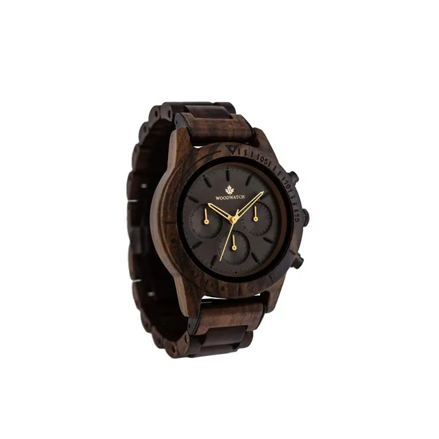 WoodWatch Classic Dark Eclipse orologio legno uomo