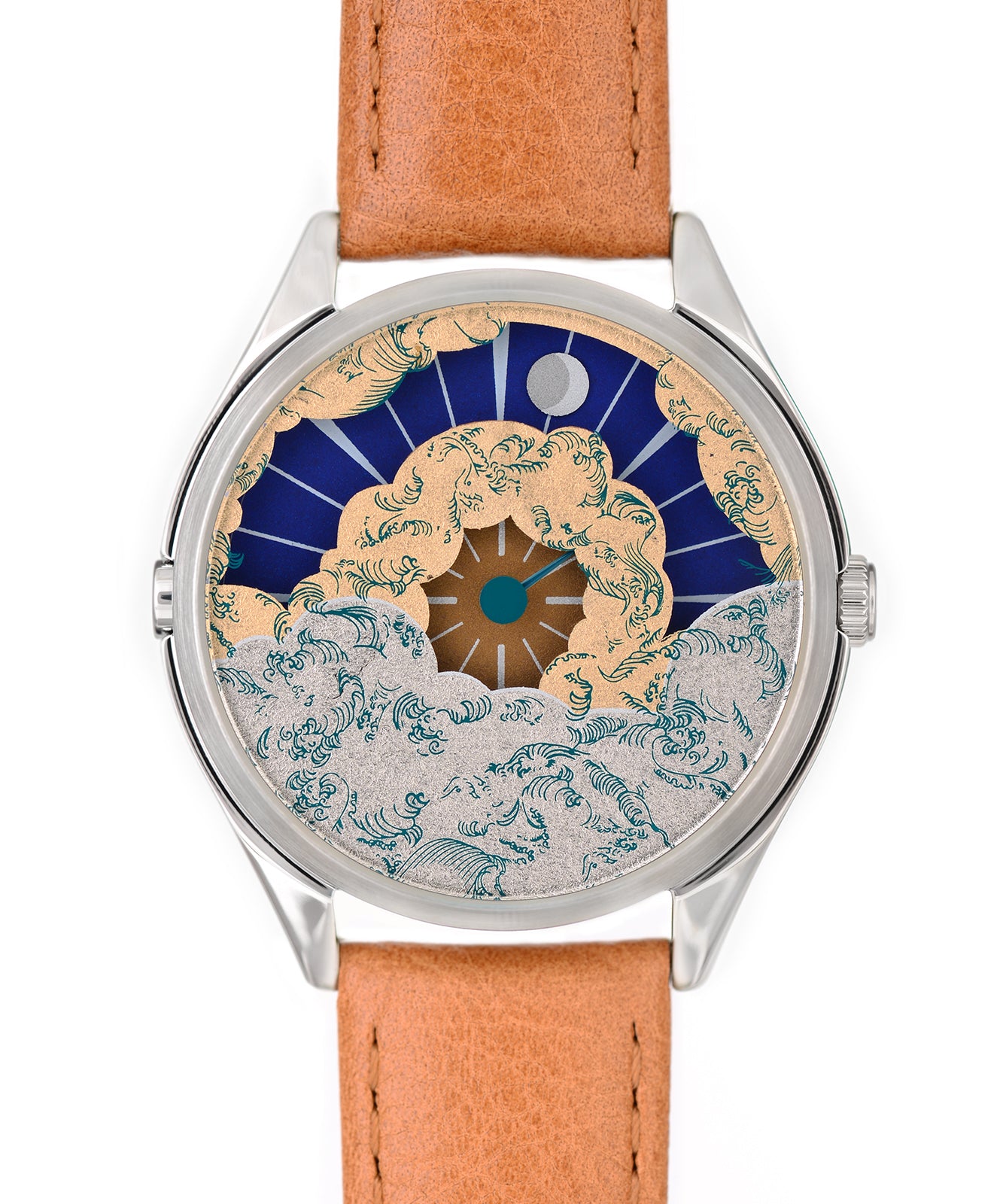 Mr Jones Nuage orologio quarzo dorato oro 22 carati 37mm