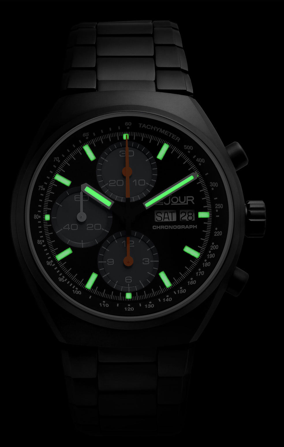 LeJour Mark I LJ-MI-003 orologio cronografo nero automatico