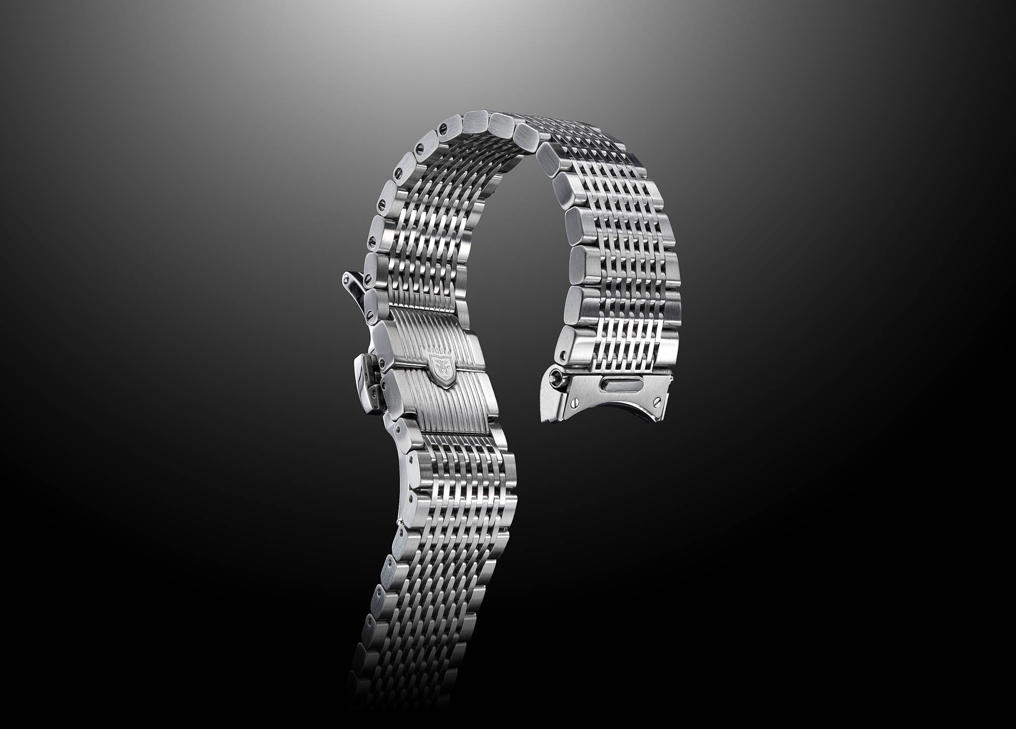 Heinrich Radiance bracciale orologio acciaio 20mm farfalla