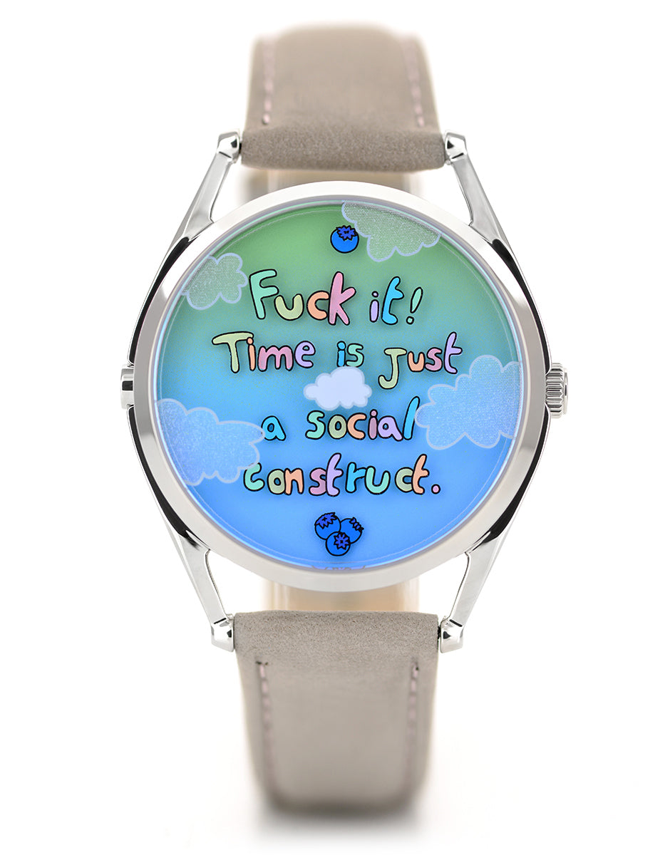 Mr Jones Watches Blueberry Late Remixed orologio minimal