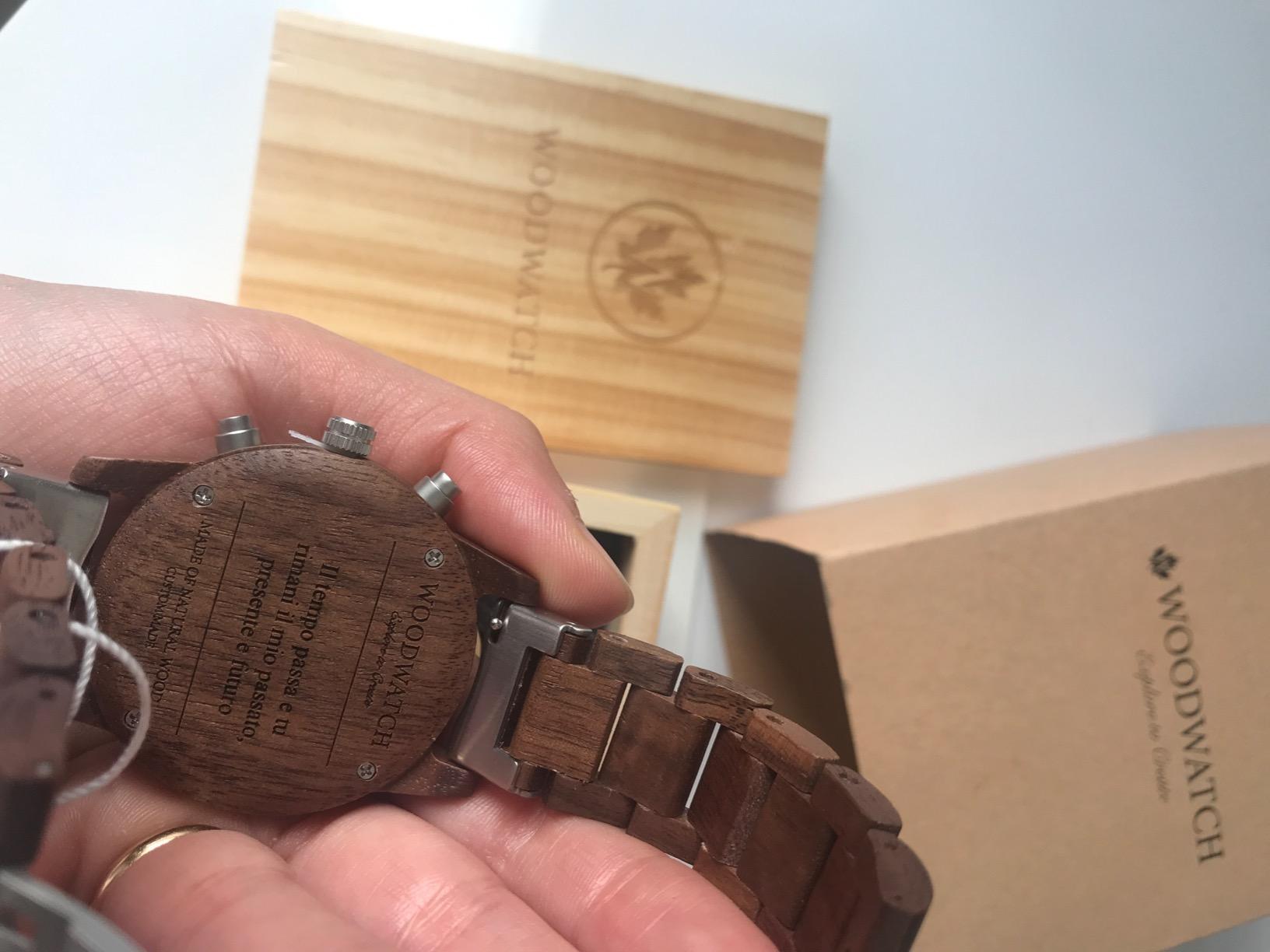 Woodwatch Classic Sapphire Silver orologio legno uomo