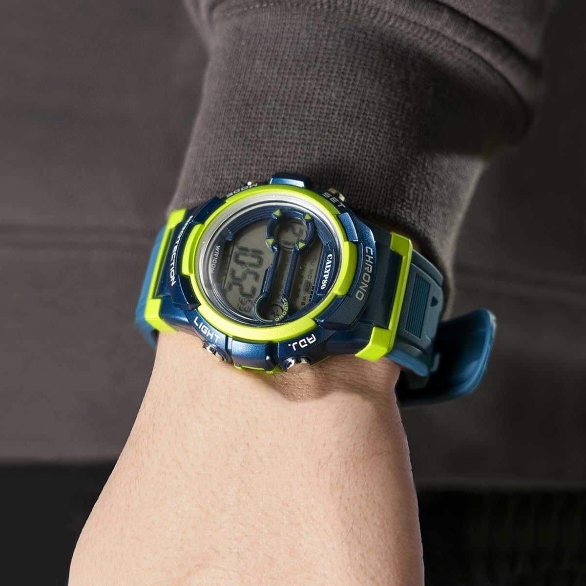 Calypso Urban Digital orologio digitale uomo blu scuro gomma 10 ATM