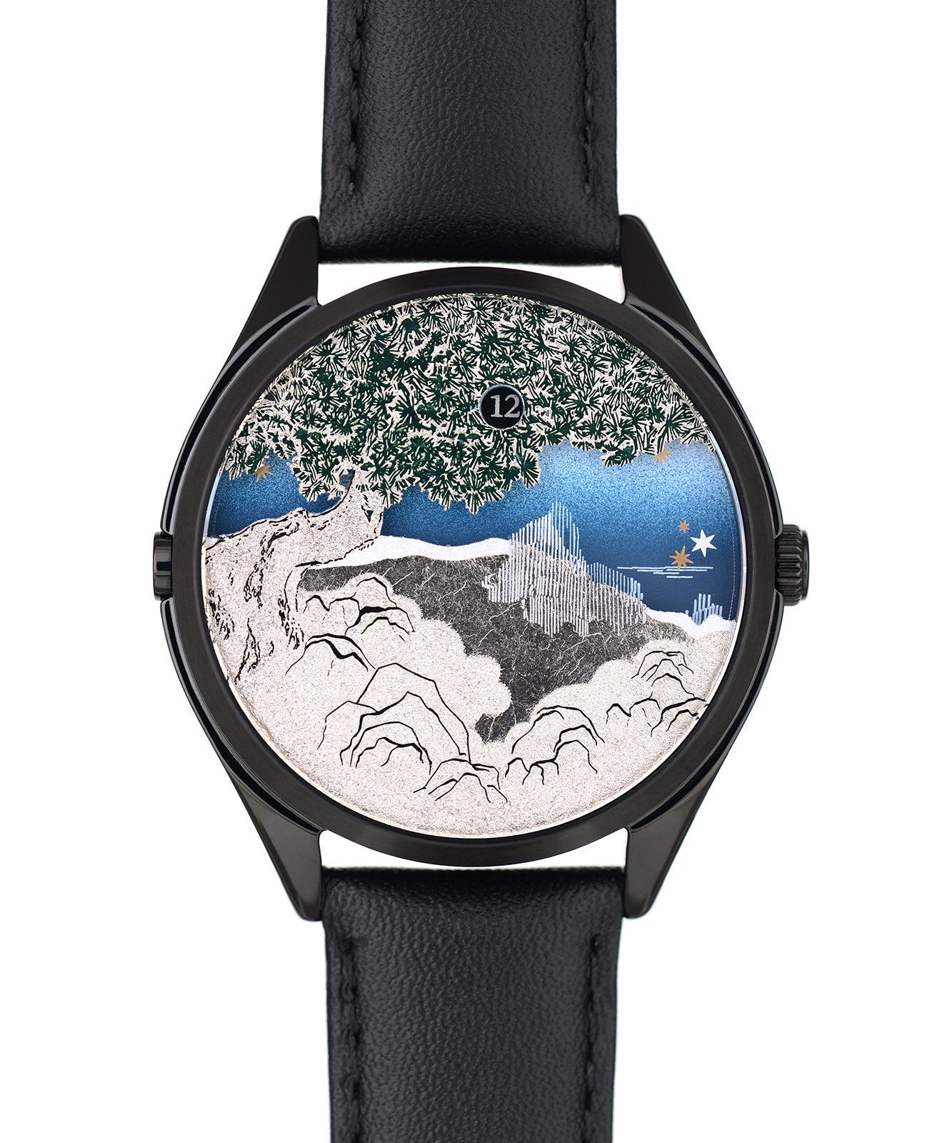 Mr Jones The Ascendent orologio automatico nero 37mm jump hour