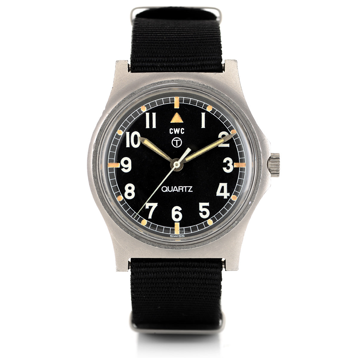 CWC G10 Fat Boy 1980 orologio quarzo 35mm acciaio