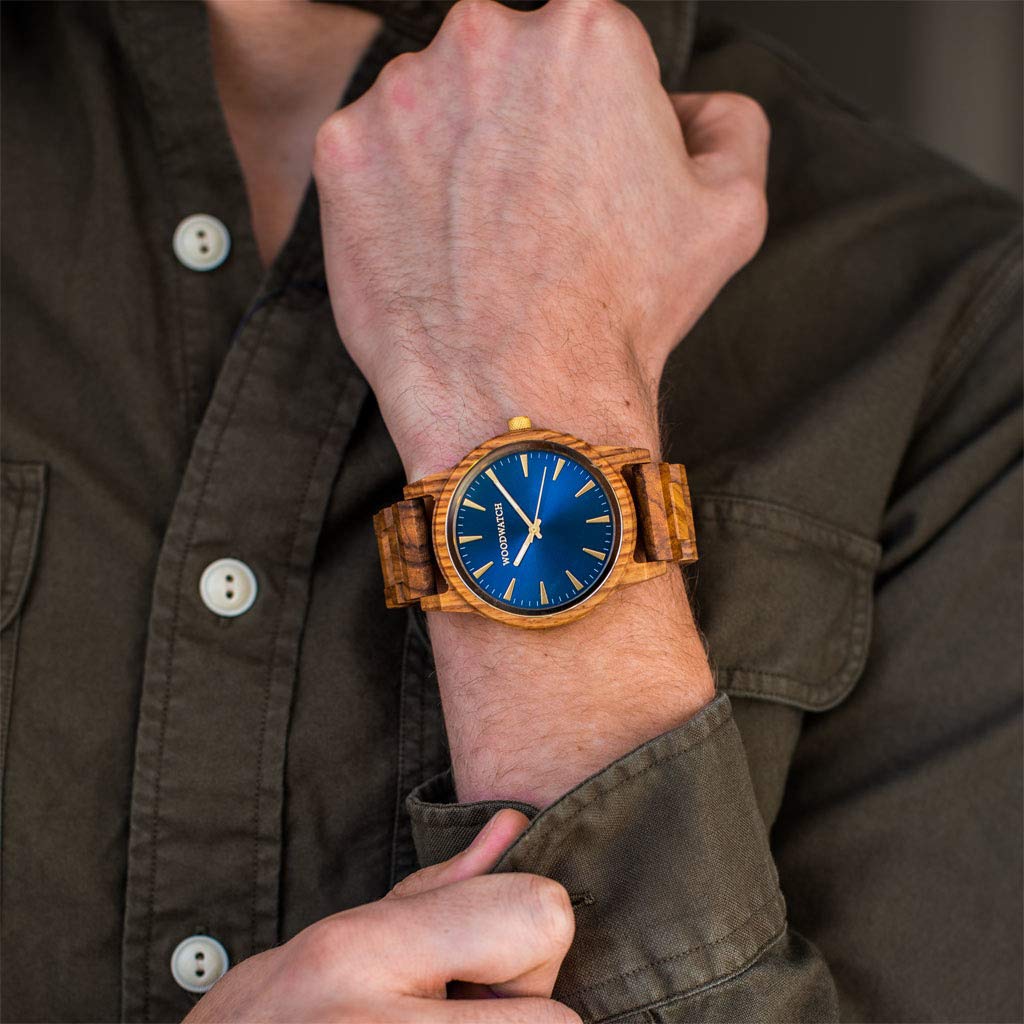 WoodWatch Classic Astro Kosso orologio in legno uomo antispruzzo