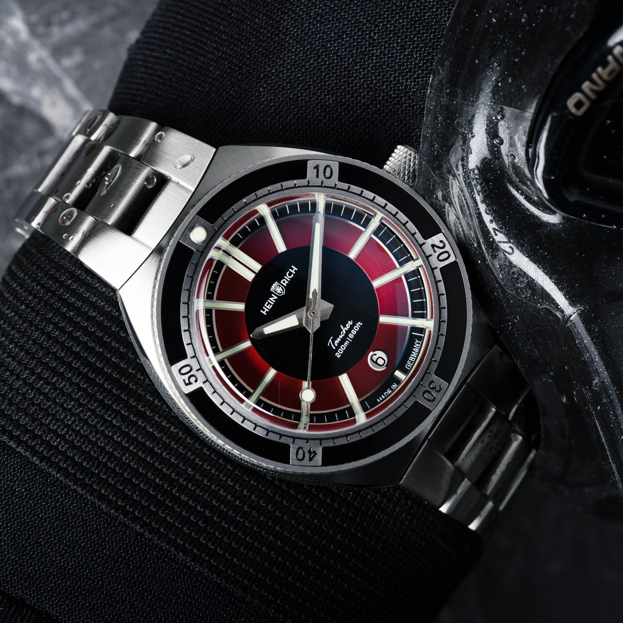 Heinrich Taucher 2 orologio automatico meteorite con data 41mm