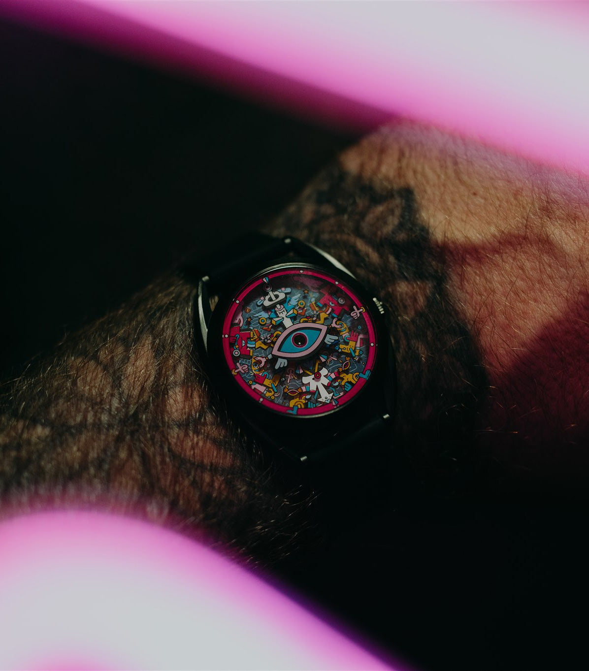Mr Jones Watches Khaosify orologio 37mm nero quarzo svizzero