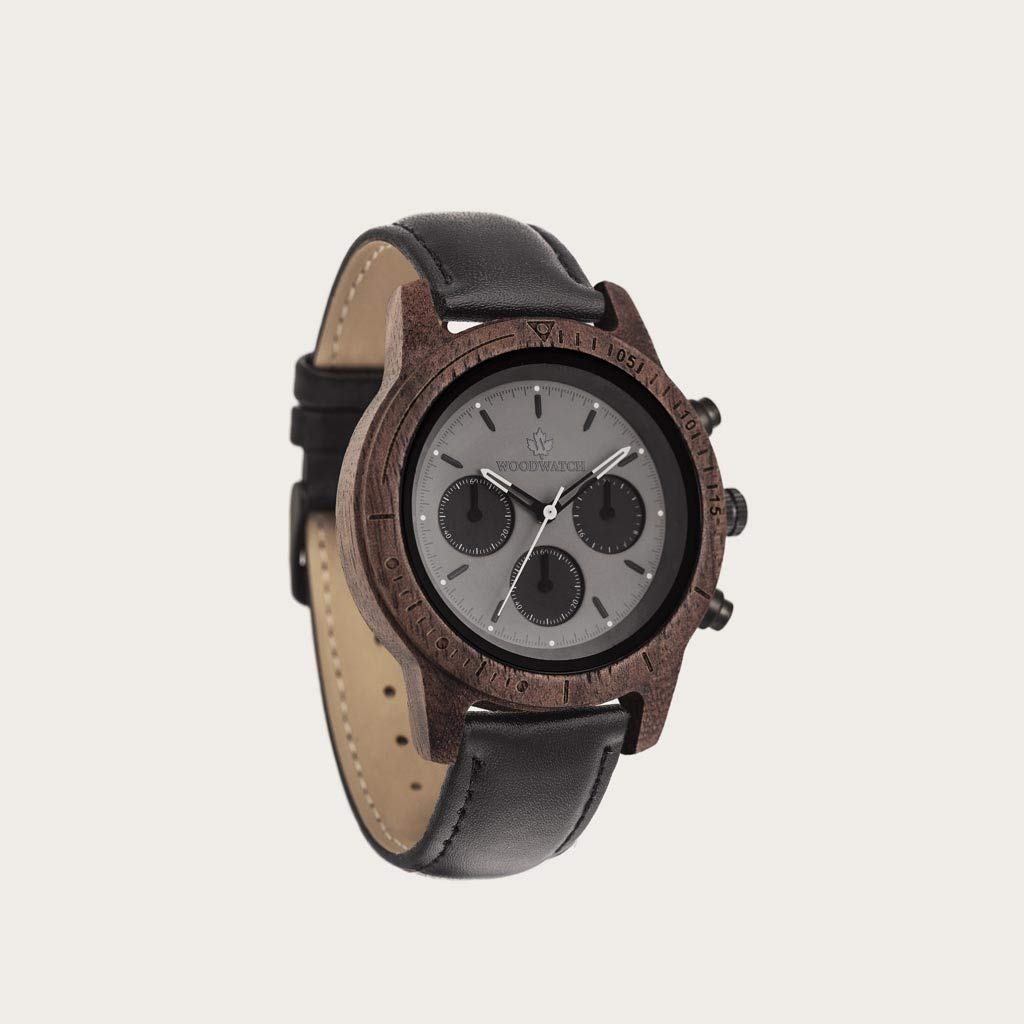 WoodWatch Classic Axinite Black Jet orologio in legno nero